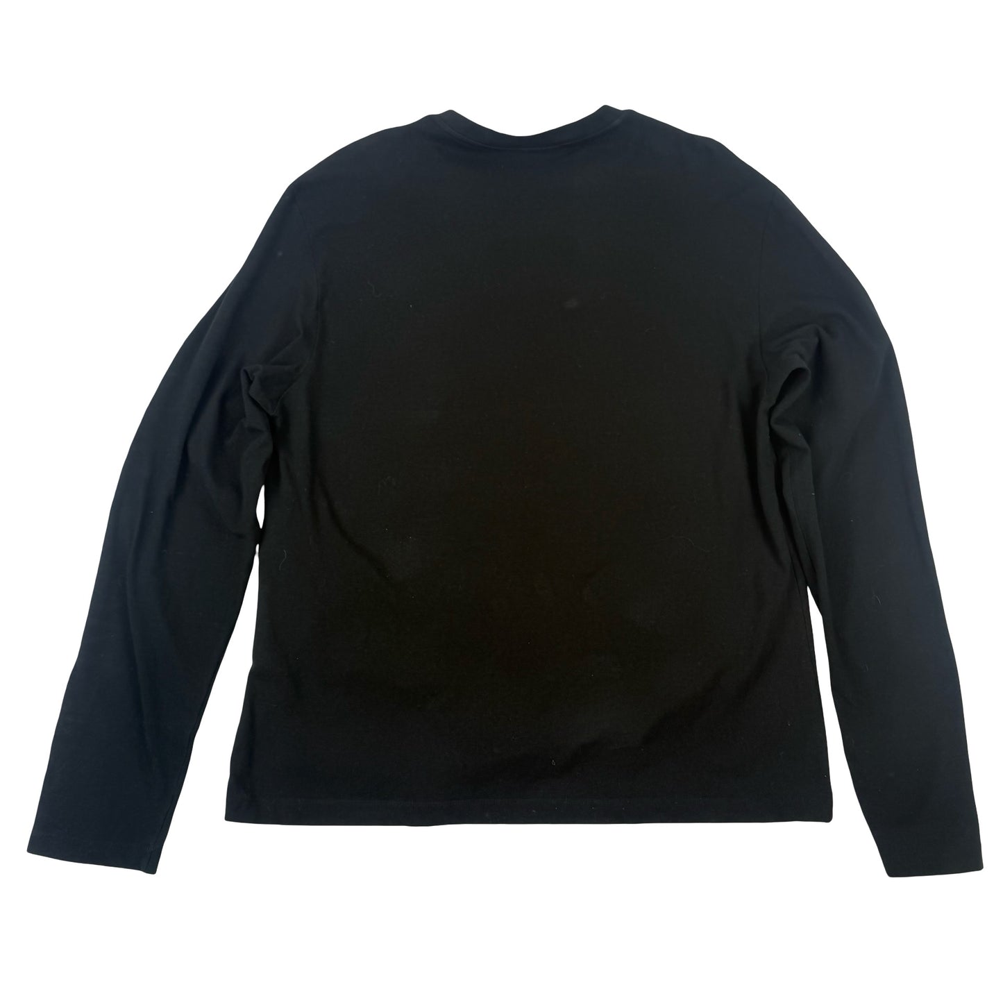 Black Versace long sleeve cotton t-shirt #streetwear X ray band long sleeve y2k top. One size ( large)