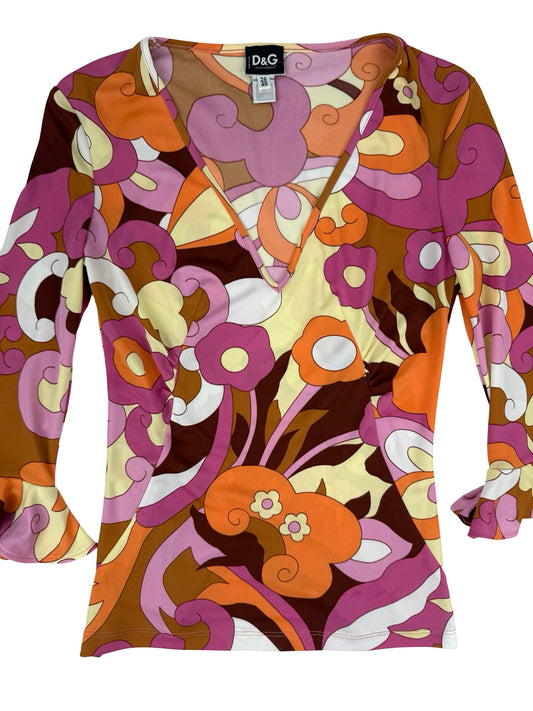 Dolce & Gabbana flower power top