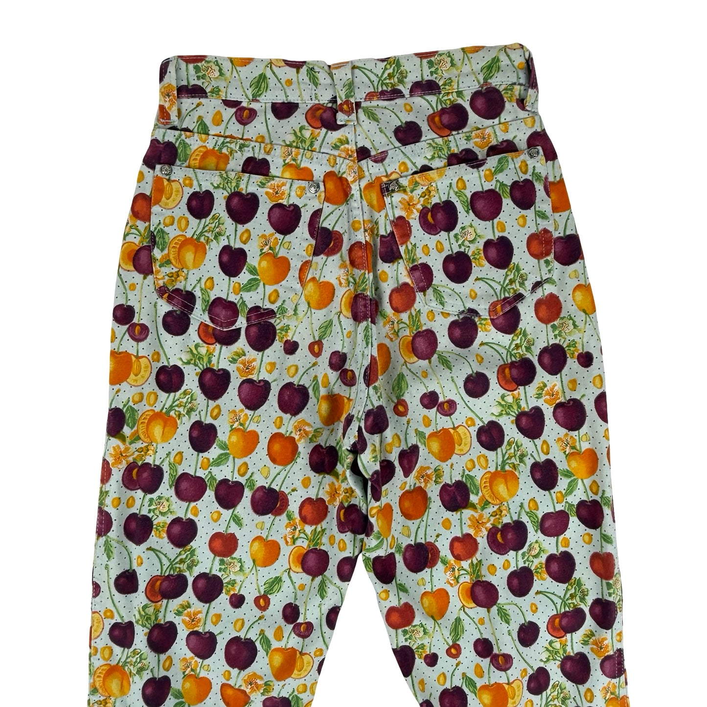 Versace Cherry Print Mom Jeans
