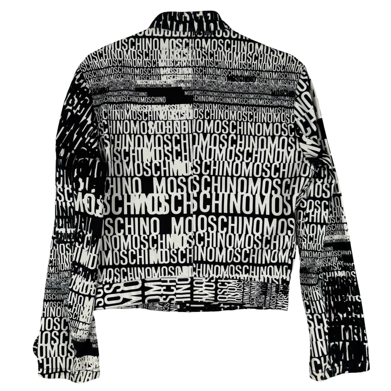 Moschino spell out monochrome jacket