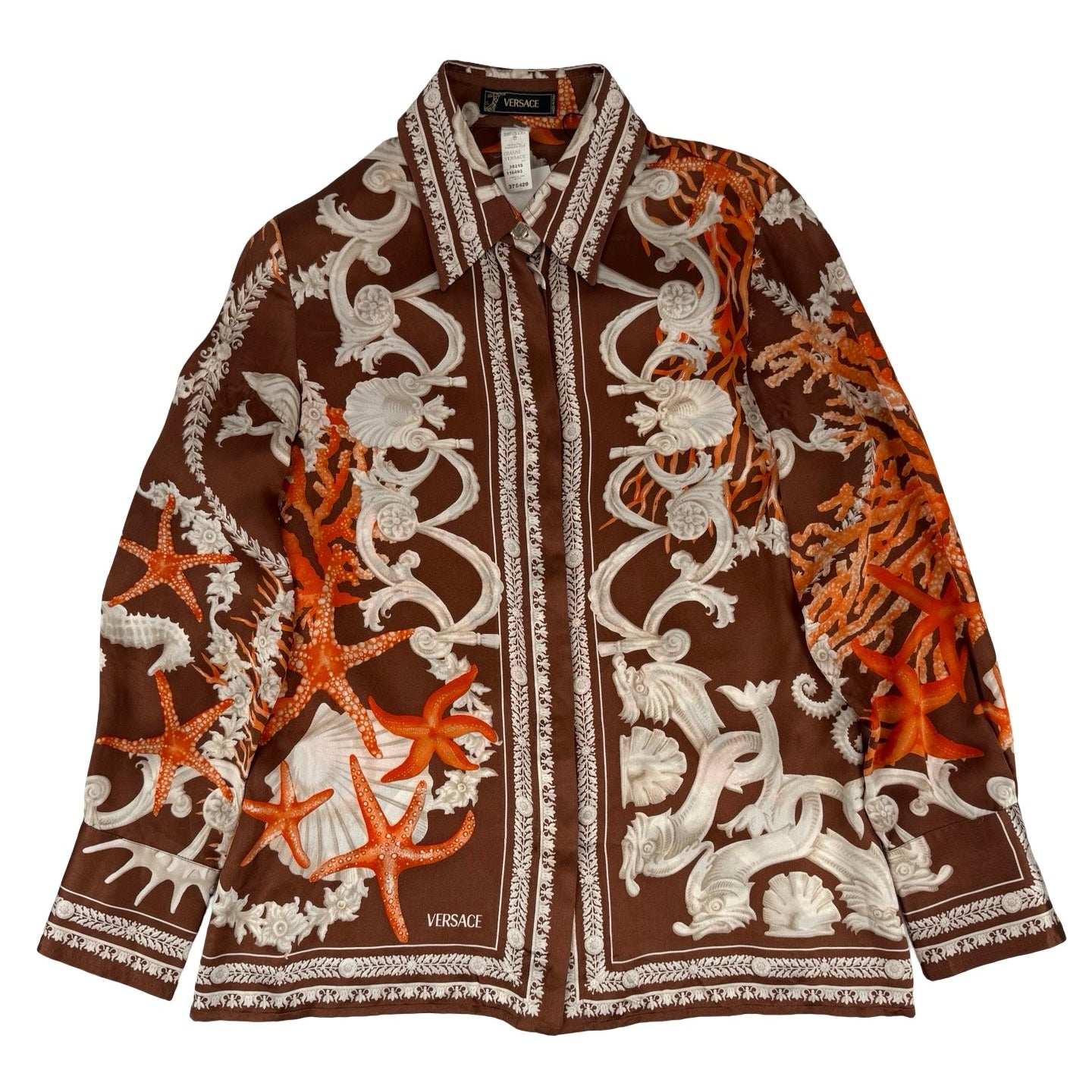 Versace maratime silk shell shirt
