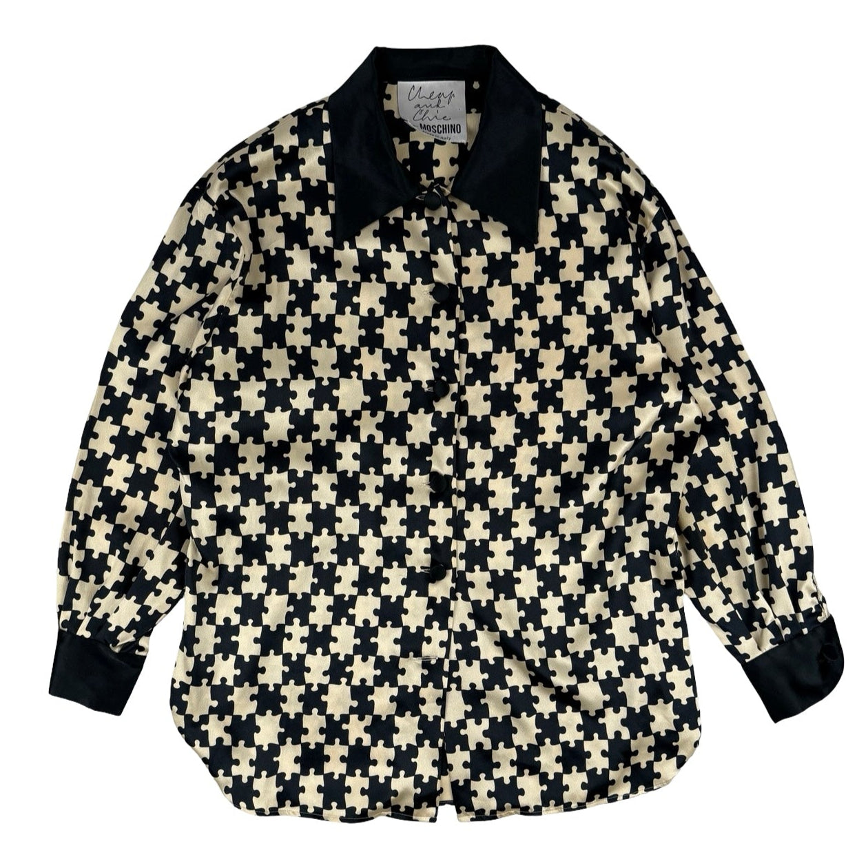 Moschino jigsaw monochrome shirt