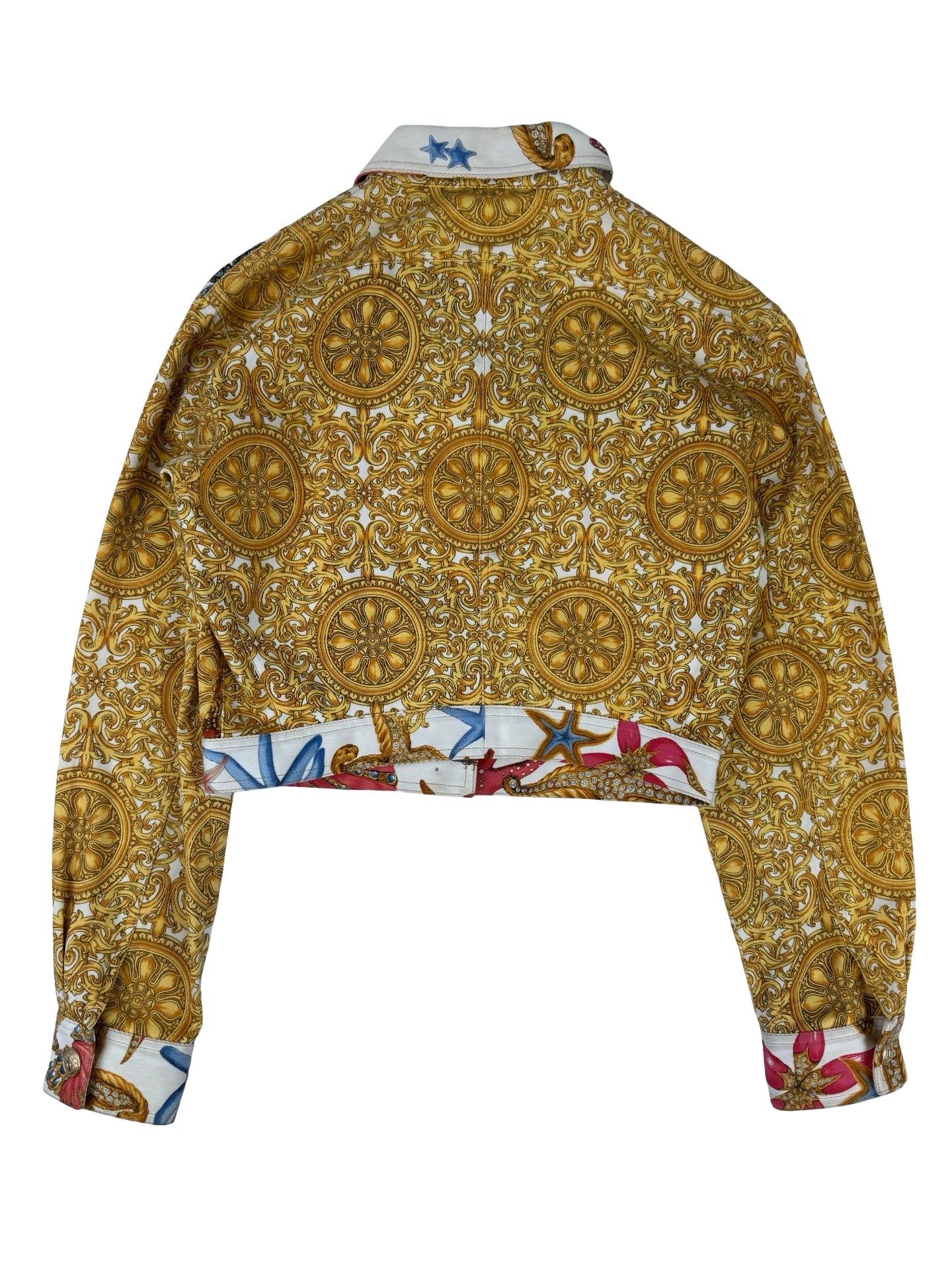 Gianni Versace shell print denim jacket