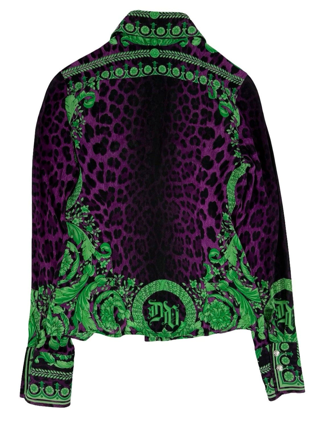 Versace leopard print baroque shirt