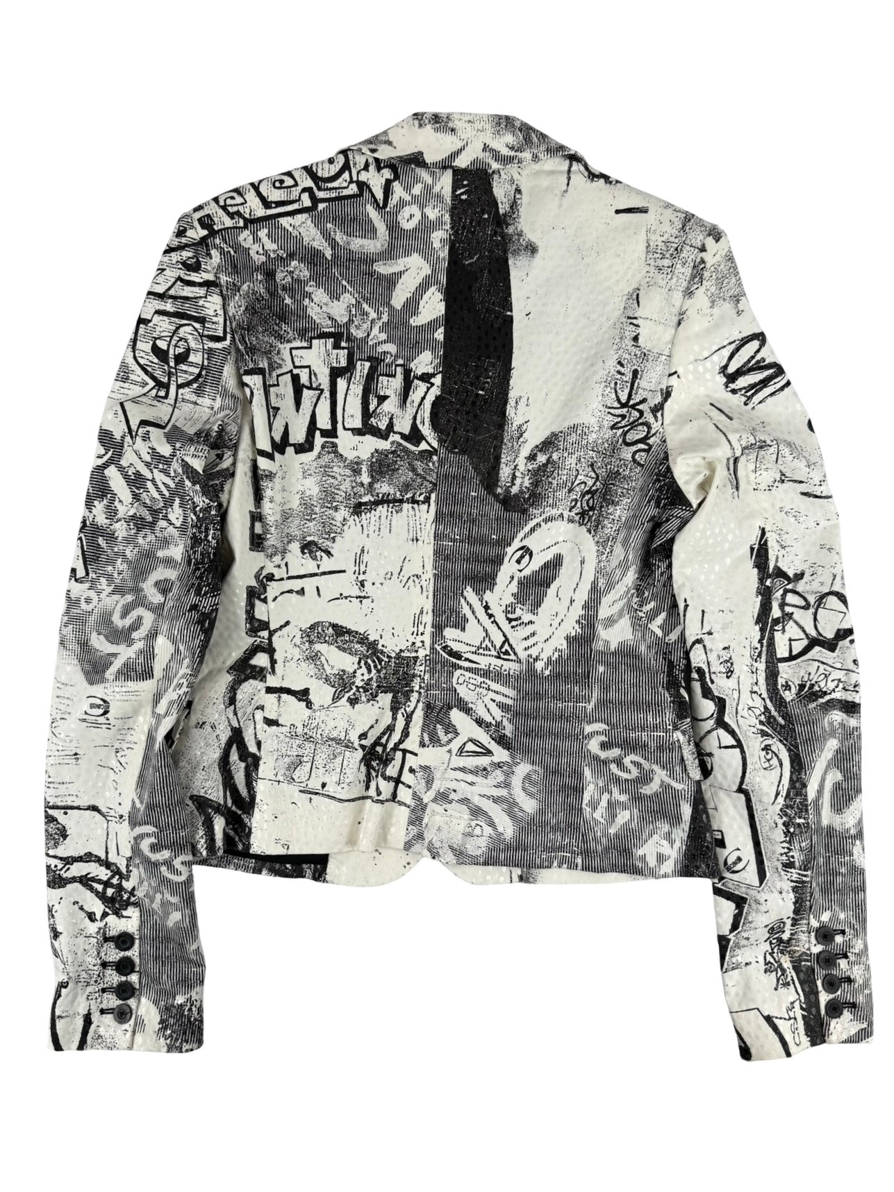 Roberto cavalli graffiti blazer jacket