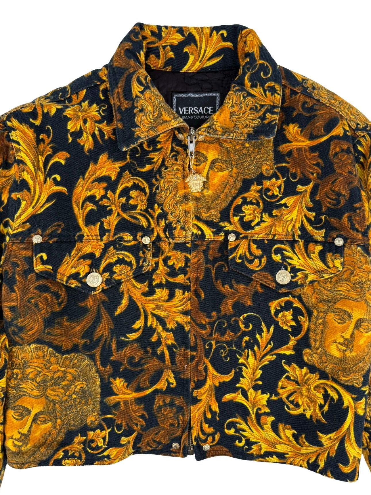 Versace baroque denim jacket