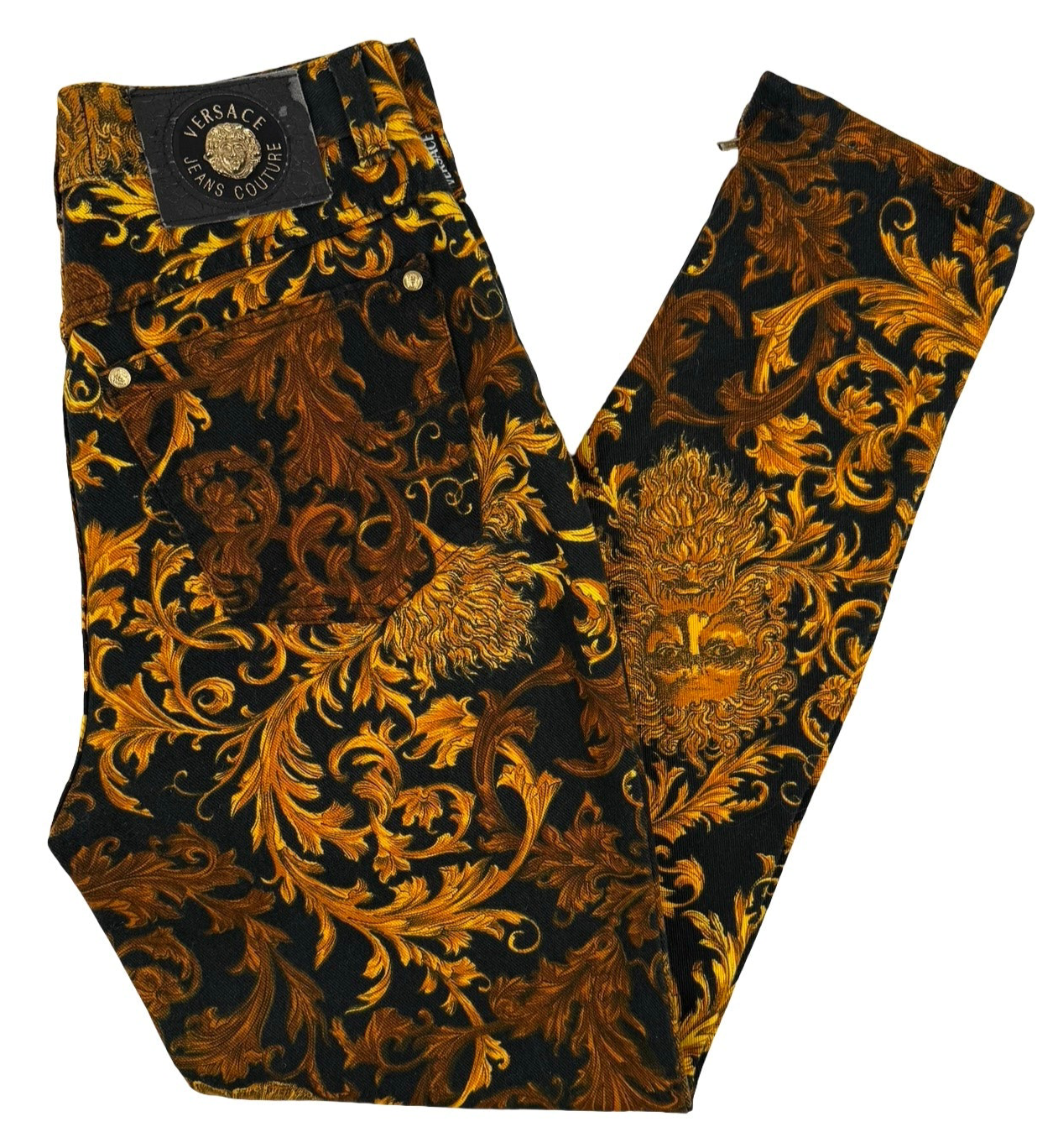 Versace Baroque medusa jeans