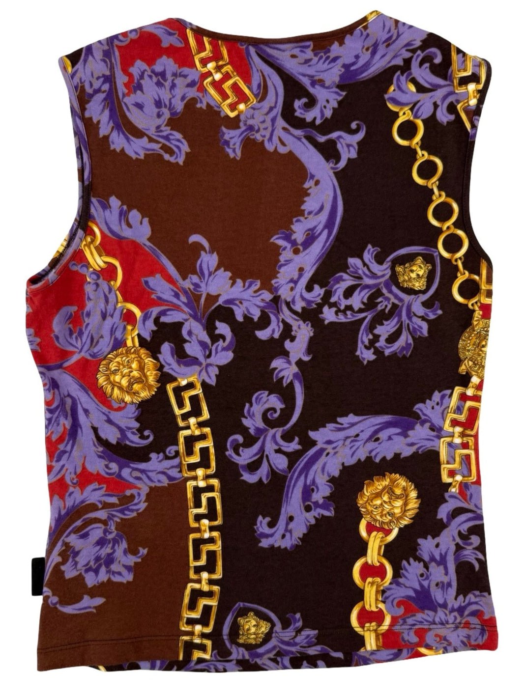 Versace chain print vest top