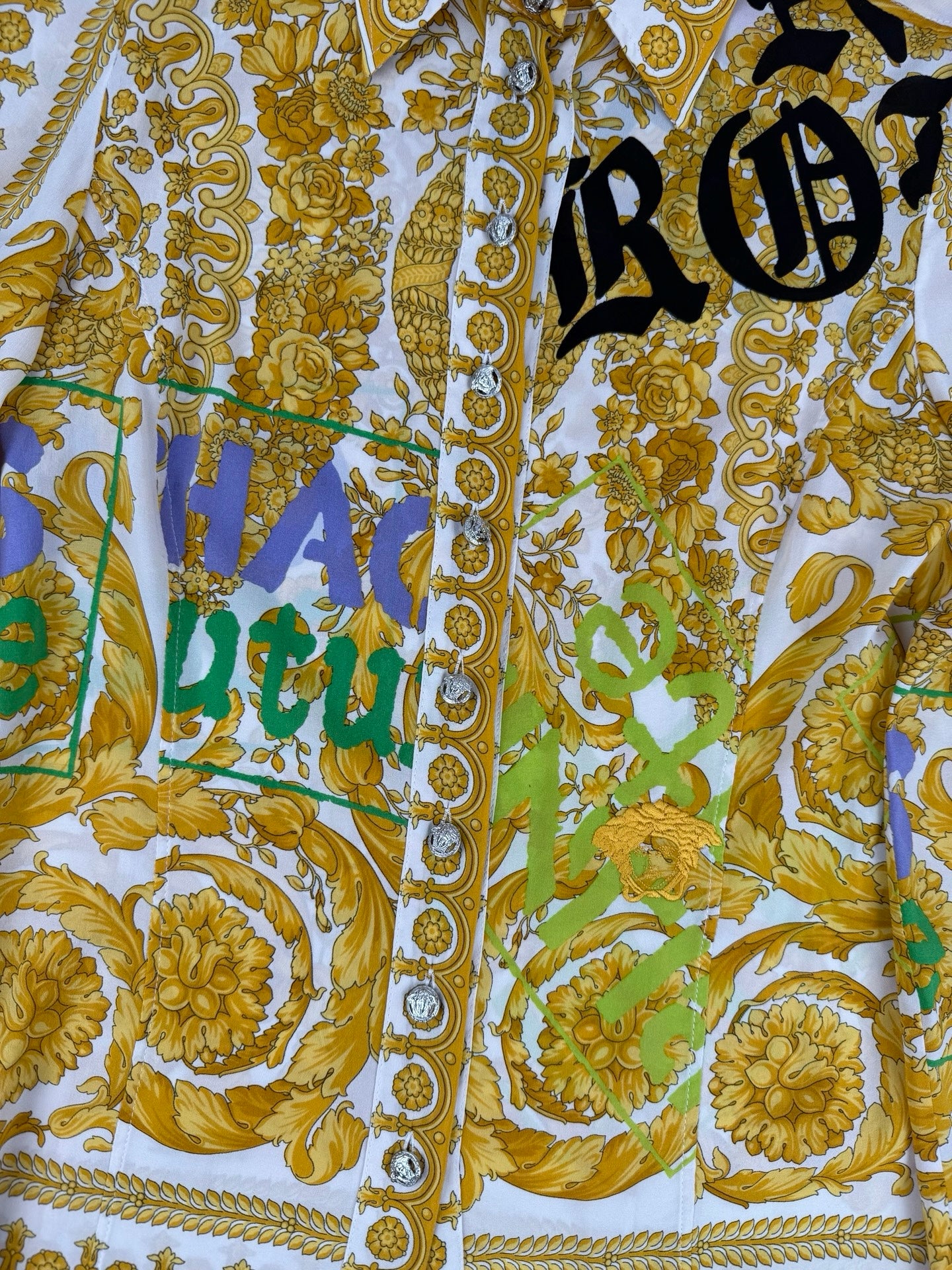 Versace chain print shirt