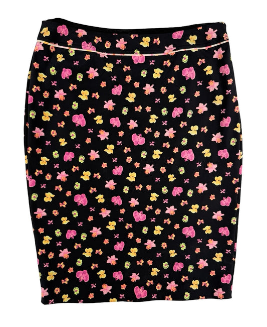 Runway Versace floral skirt