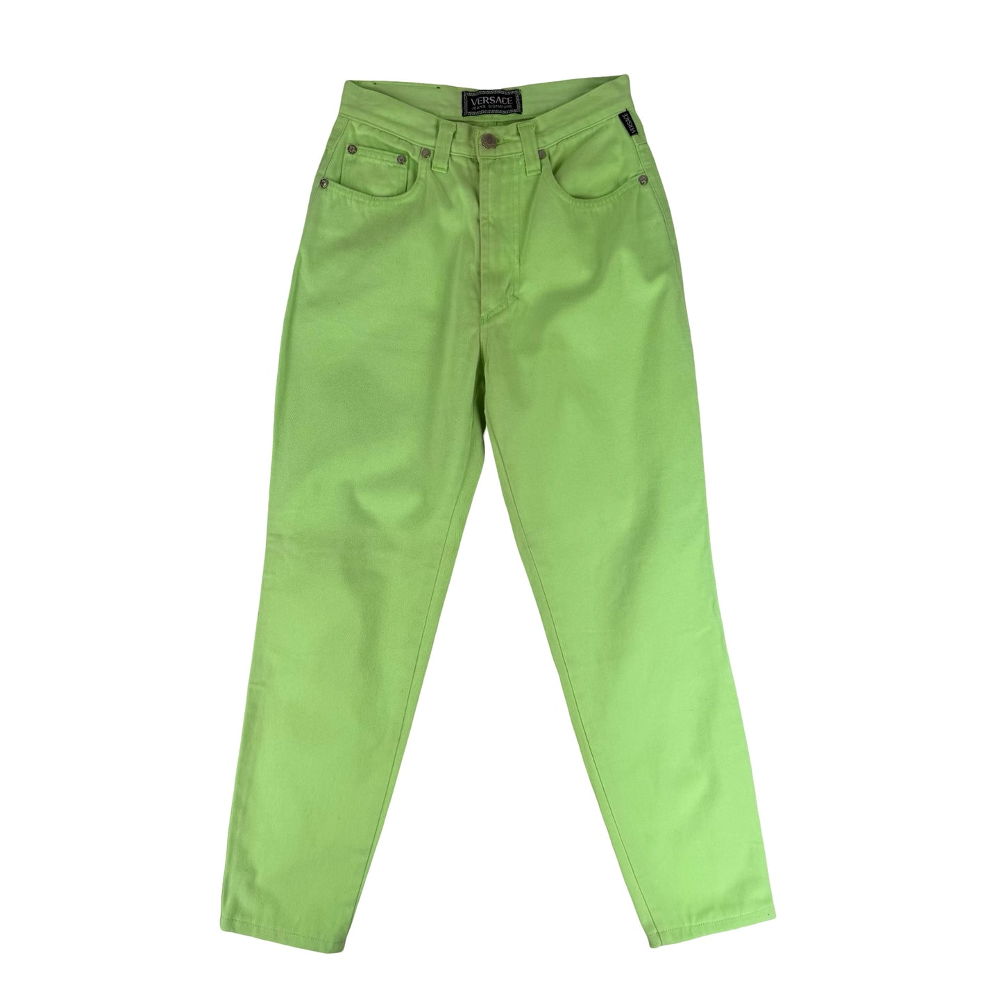 Versace green mom jeans