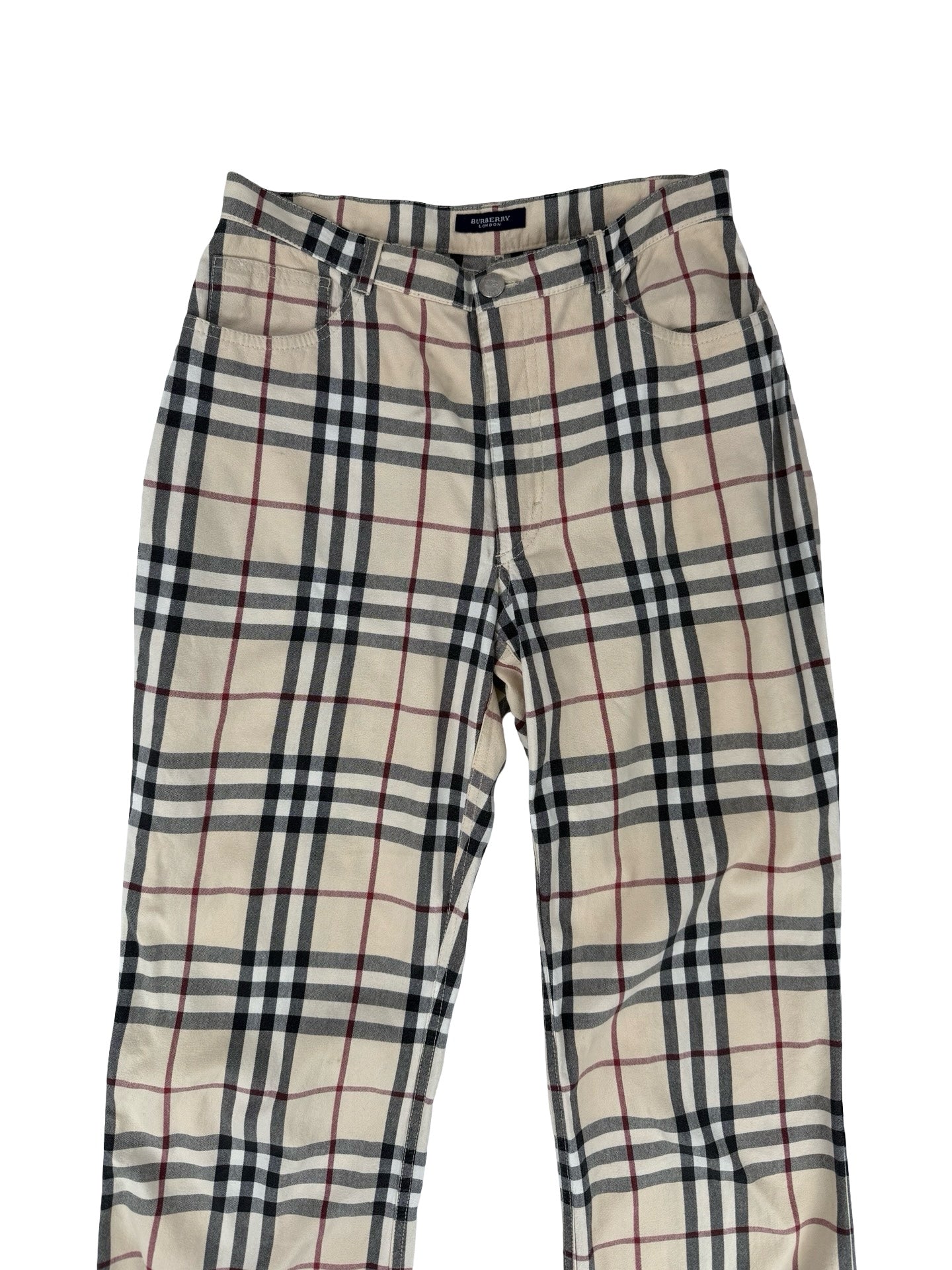 Vintage Burberry vintage plaid nova check trousers plaid. UK 6-8