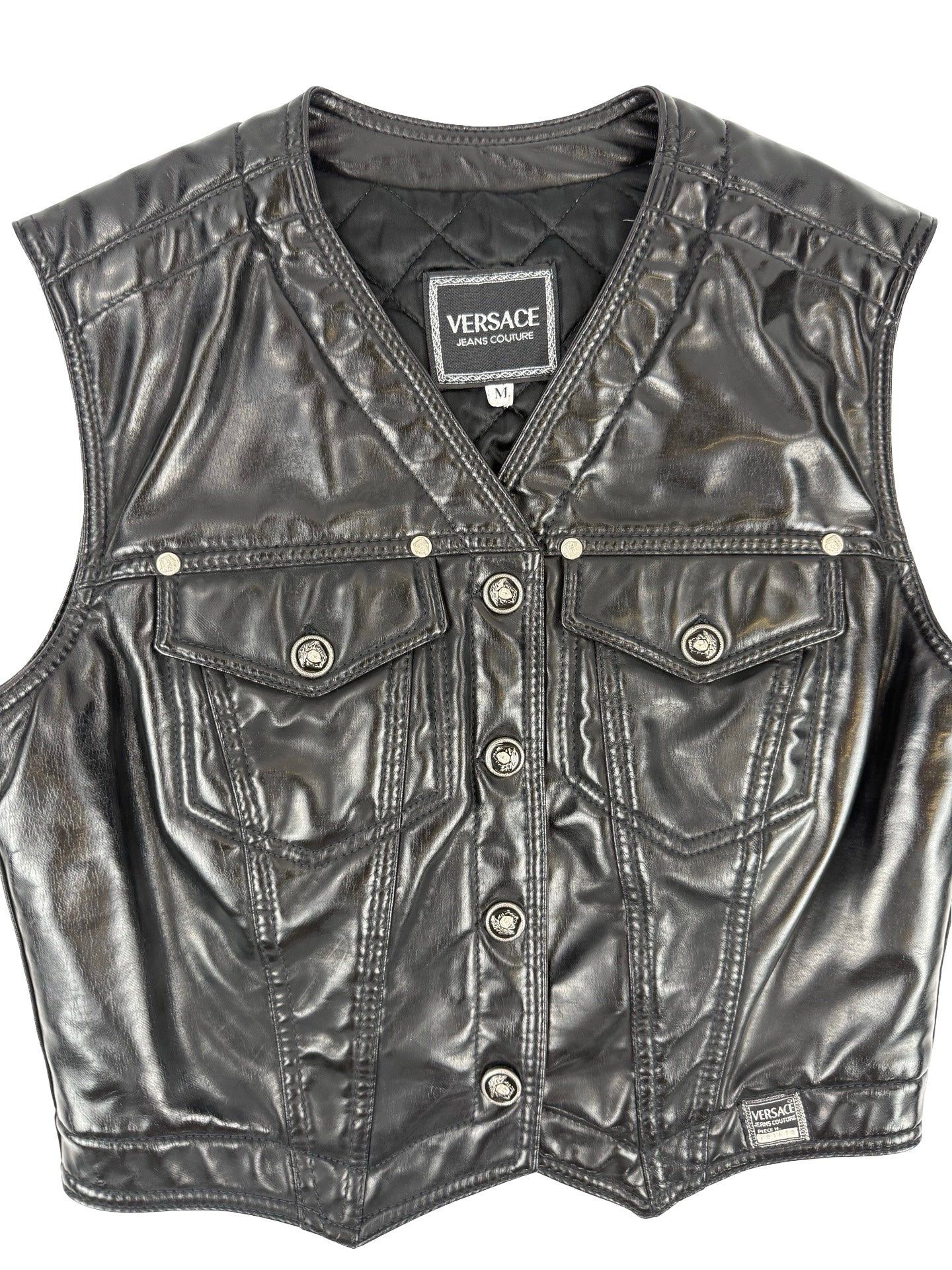 Versace pvc waistcoat