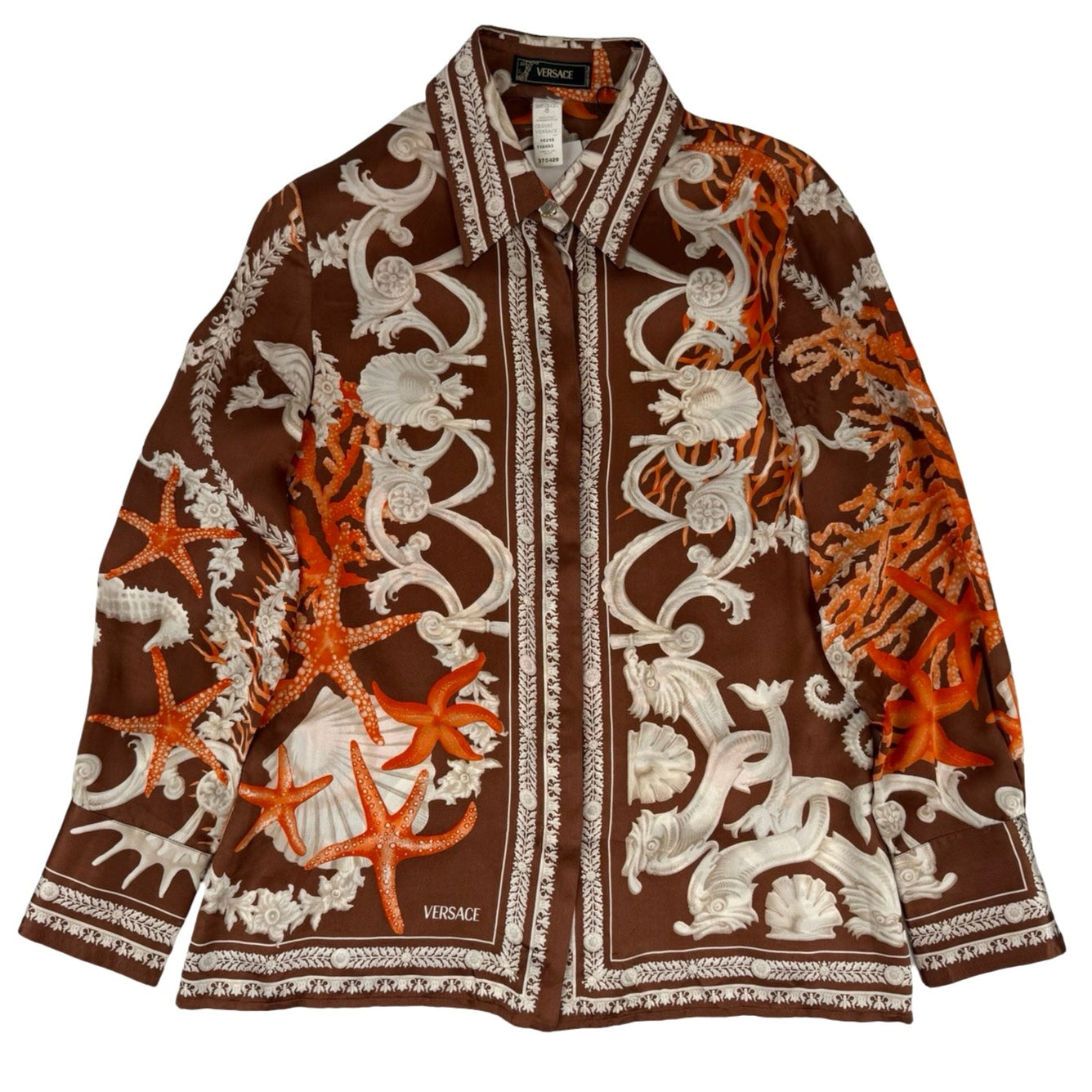 Versace maratime silk shell shirt