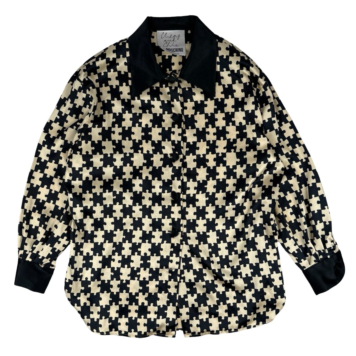 Moschino jigsaw monochrome shirt