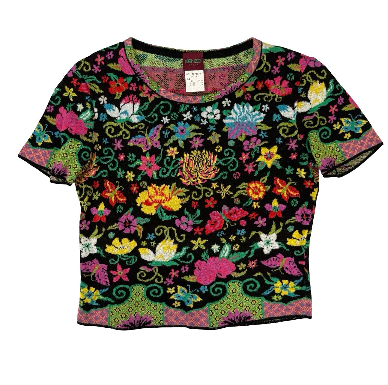 Kenzo Floral butterfly Knitted top