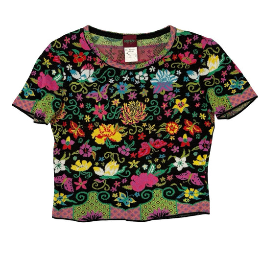 Kenzo Floral butterfly Knitted top