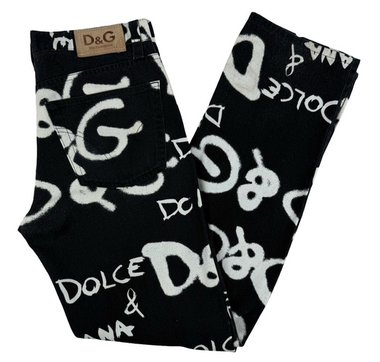 Dolce & Gabbana graffiti trousers