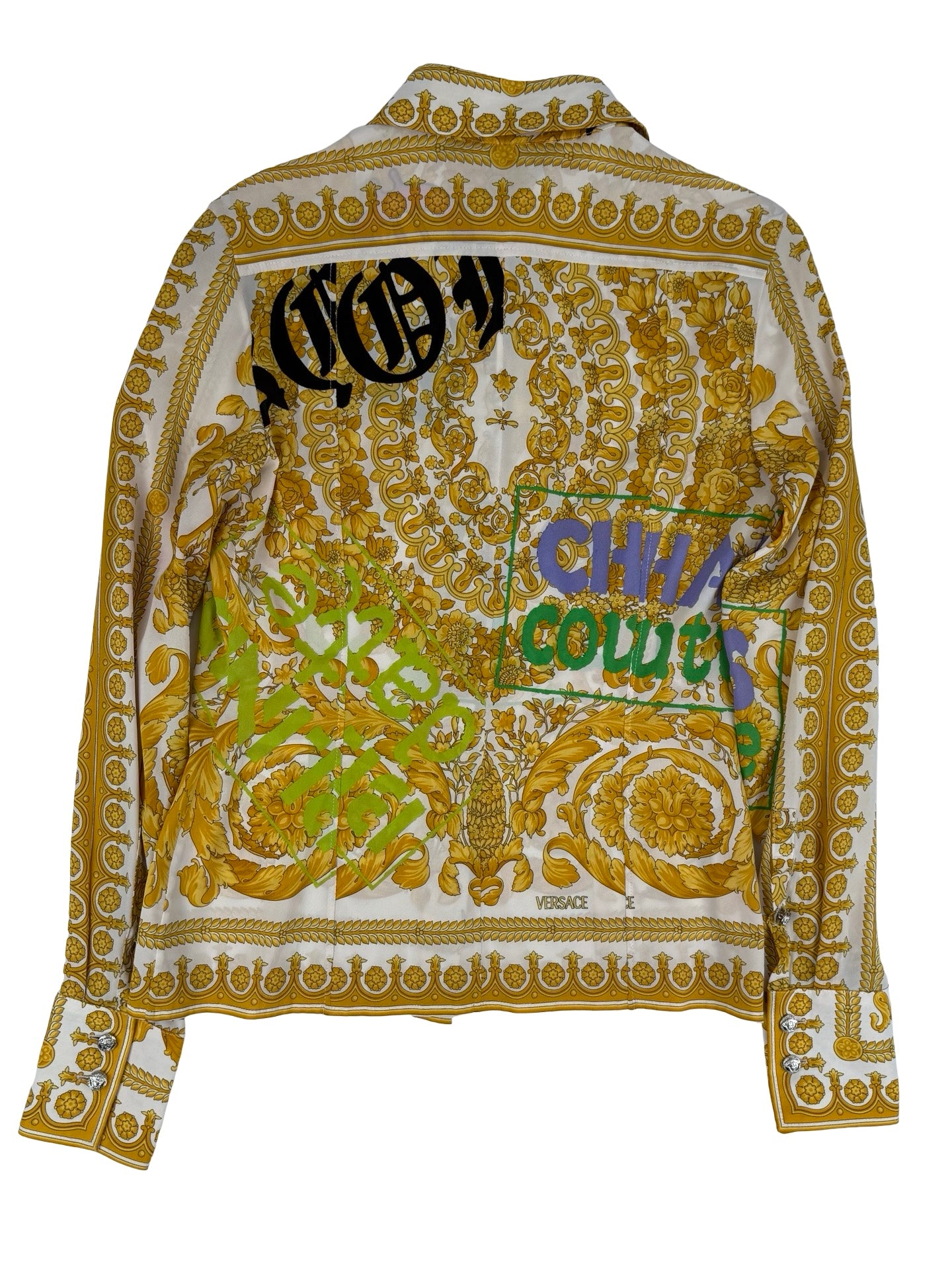 Versace chain print shirt