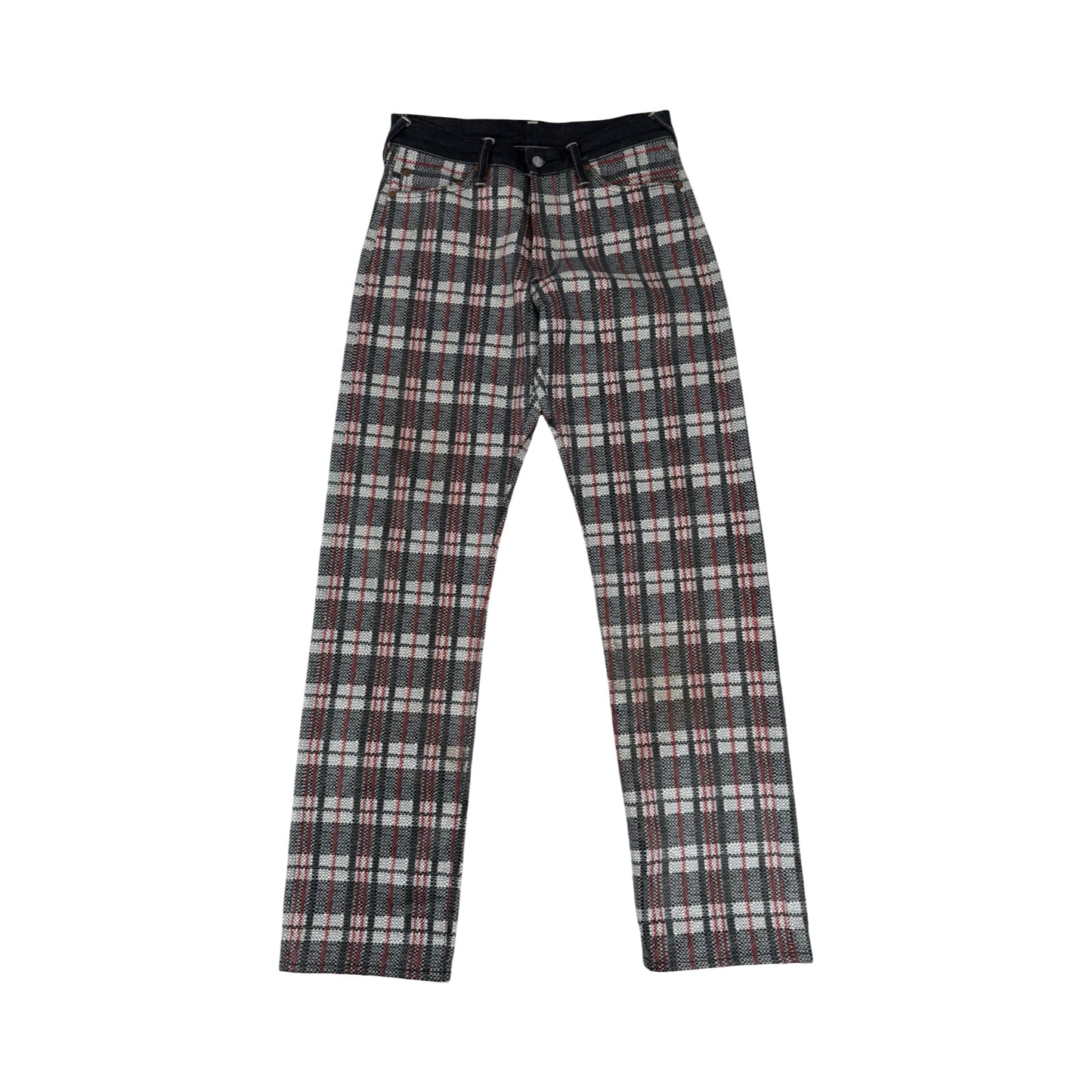 Evisu checked jeans
