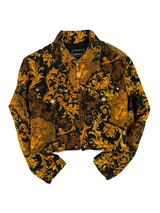 Versace baroque denim jacket