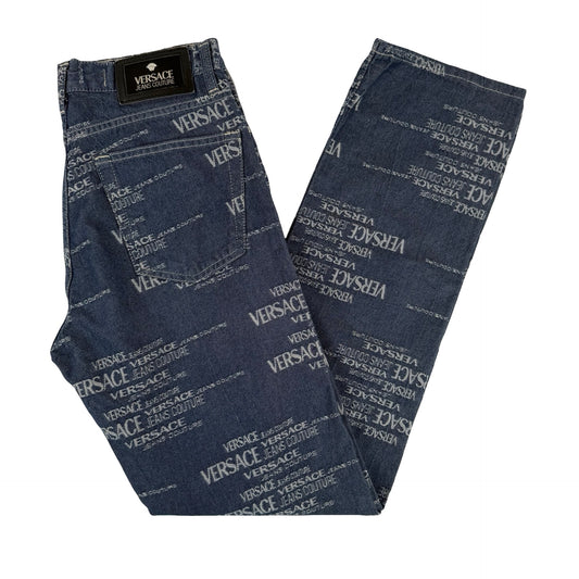 Versace repeat denim
