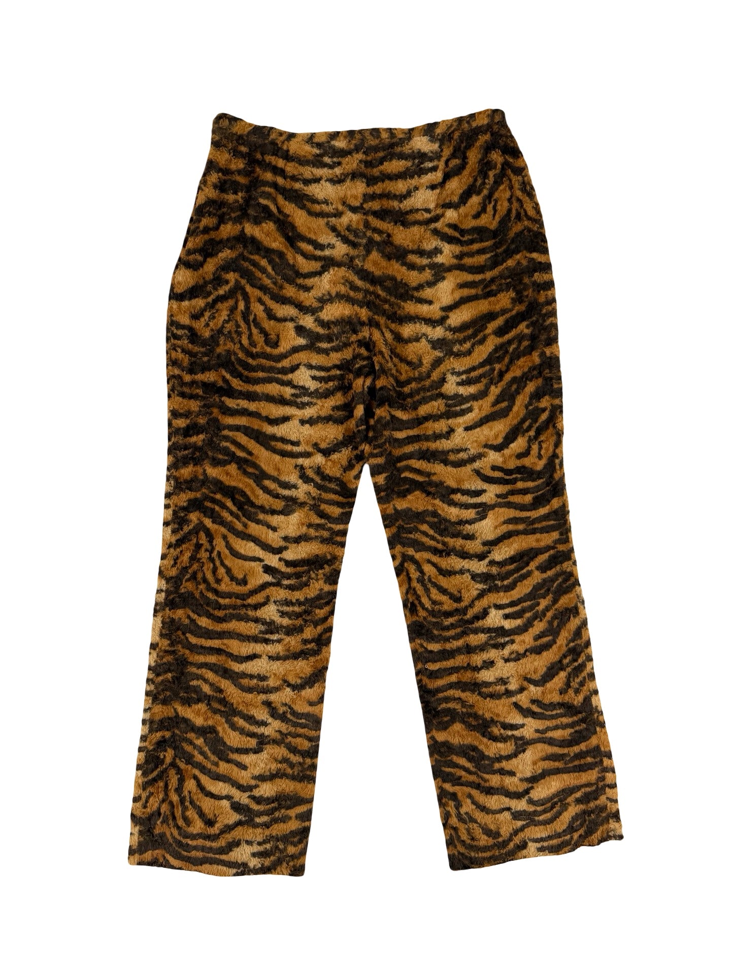 Dolce & Gabbana Tiger Print Faux Fur Flares