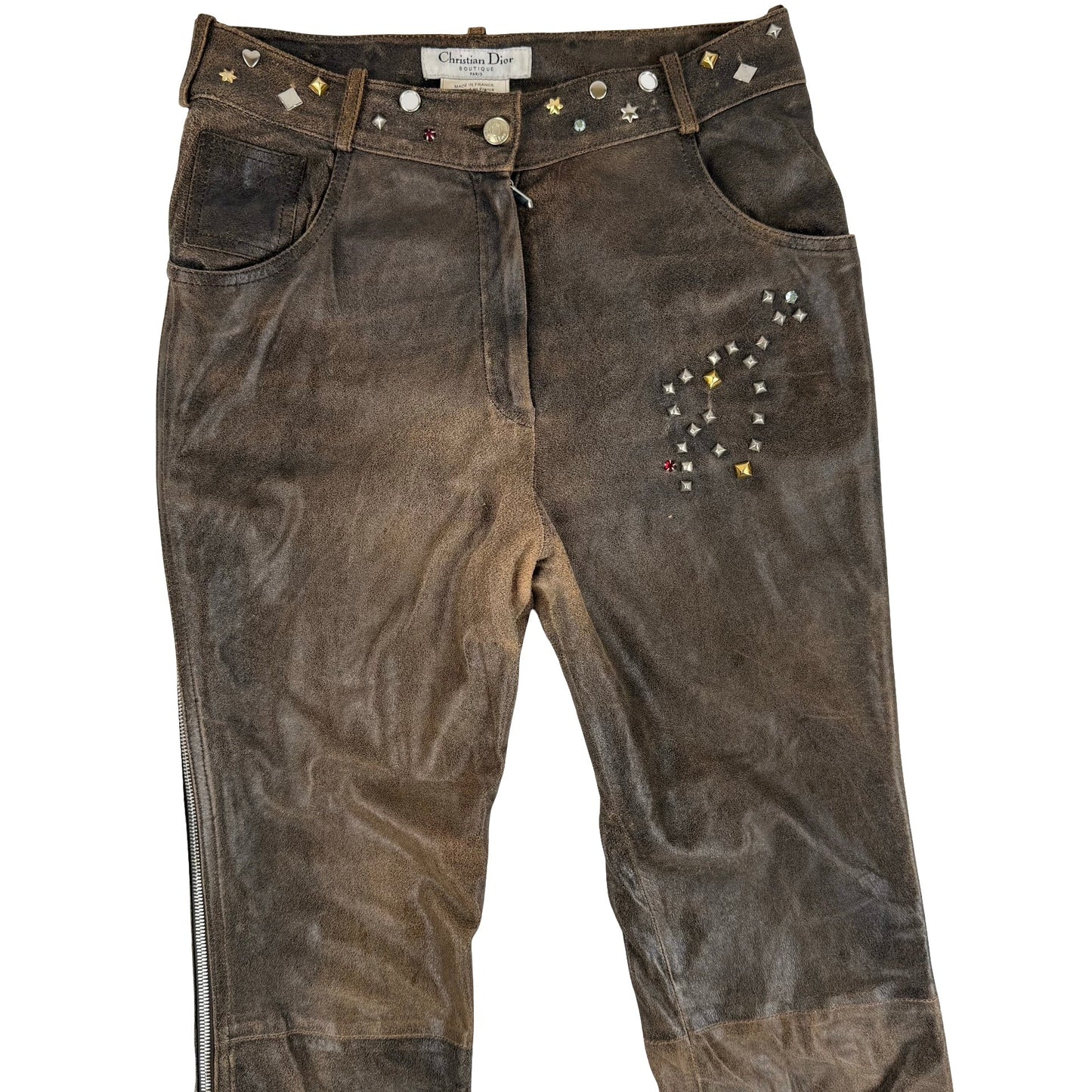 Dior leather flares