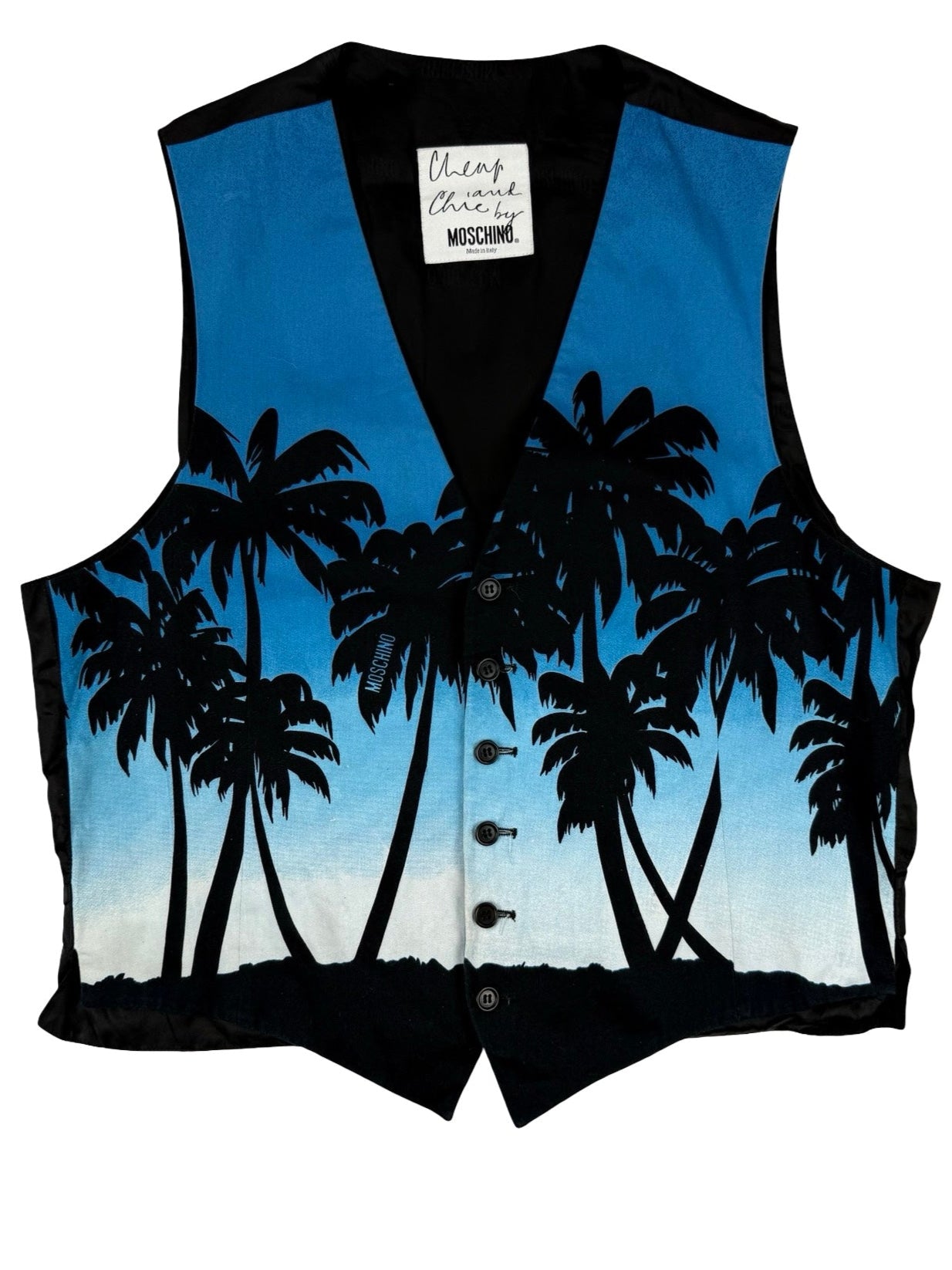 Moschino palm tree waist coat