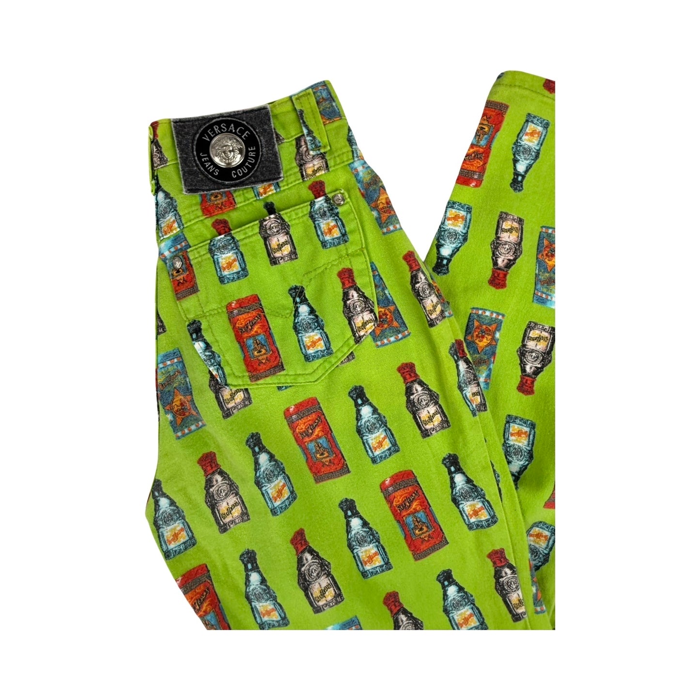 Versace perfume bottle jeans