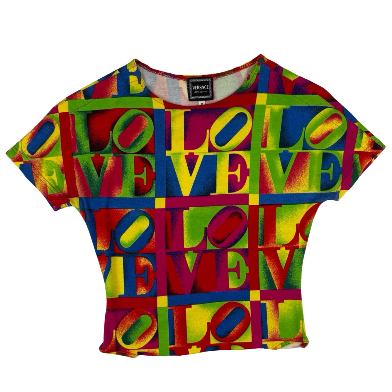 Versace 1995 Robert indiana love top