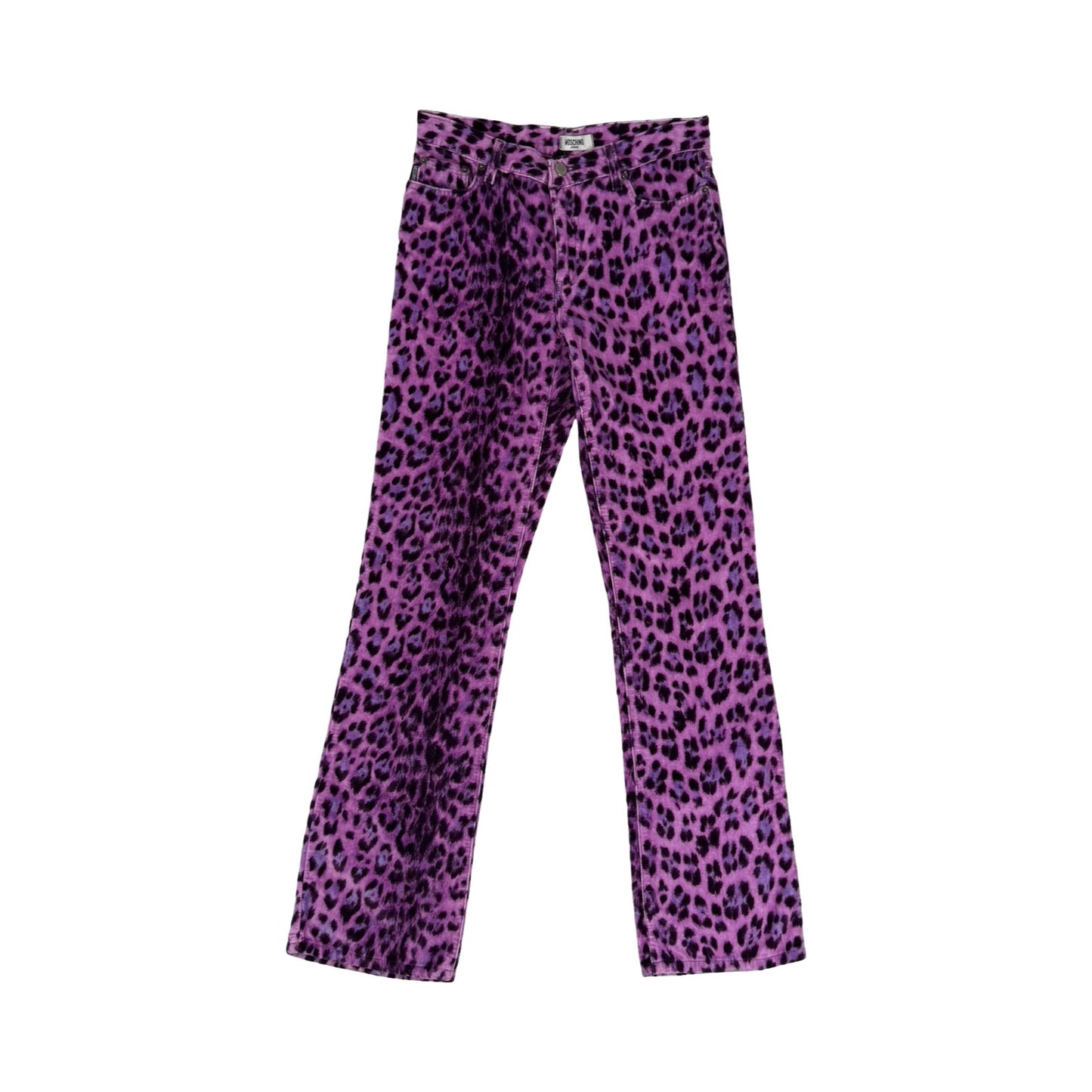 Moschino purple Leopard jeans