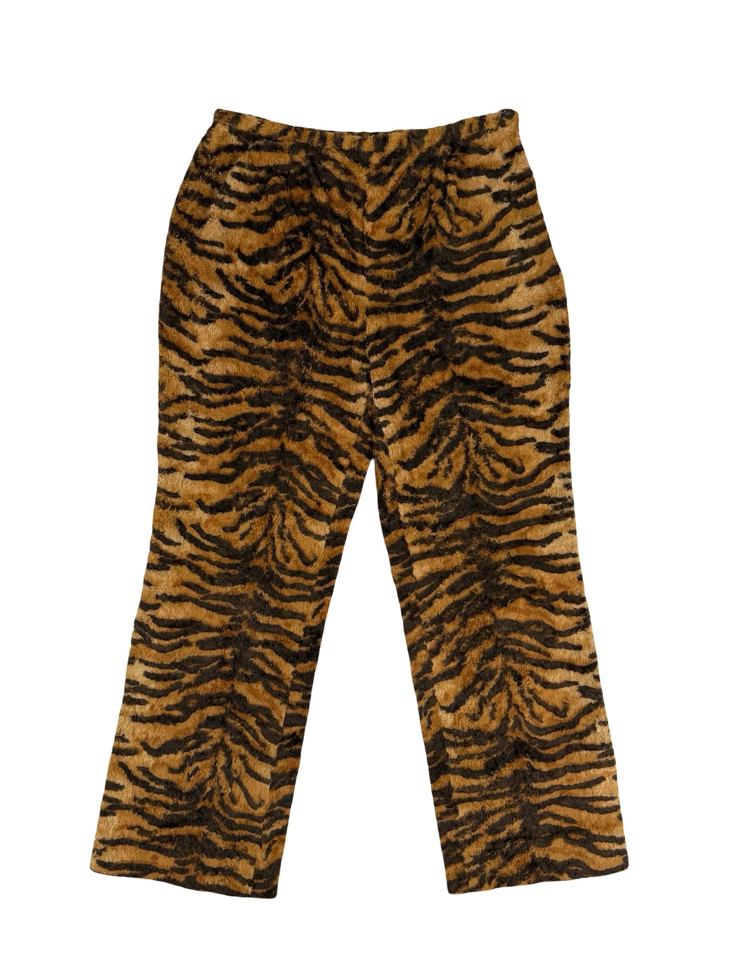 Dolce & Gabbana Tiger Print Faux Fur Flares