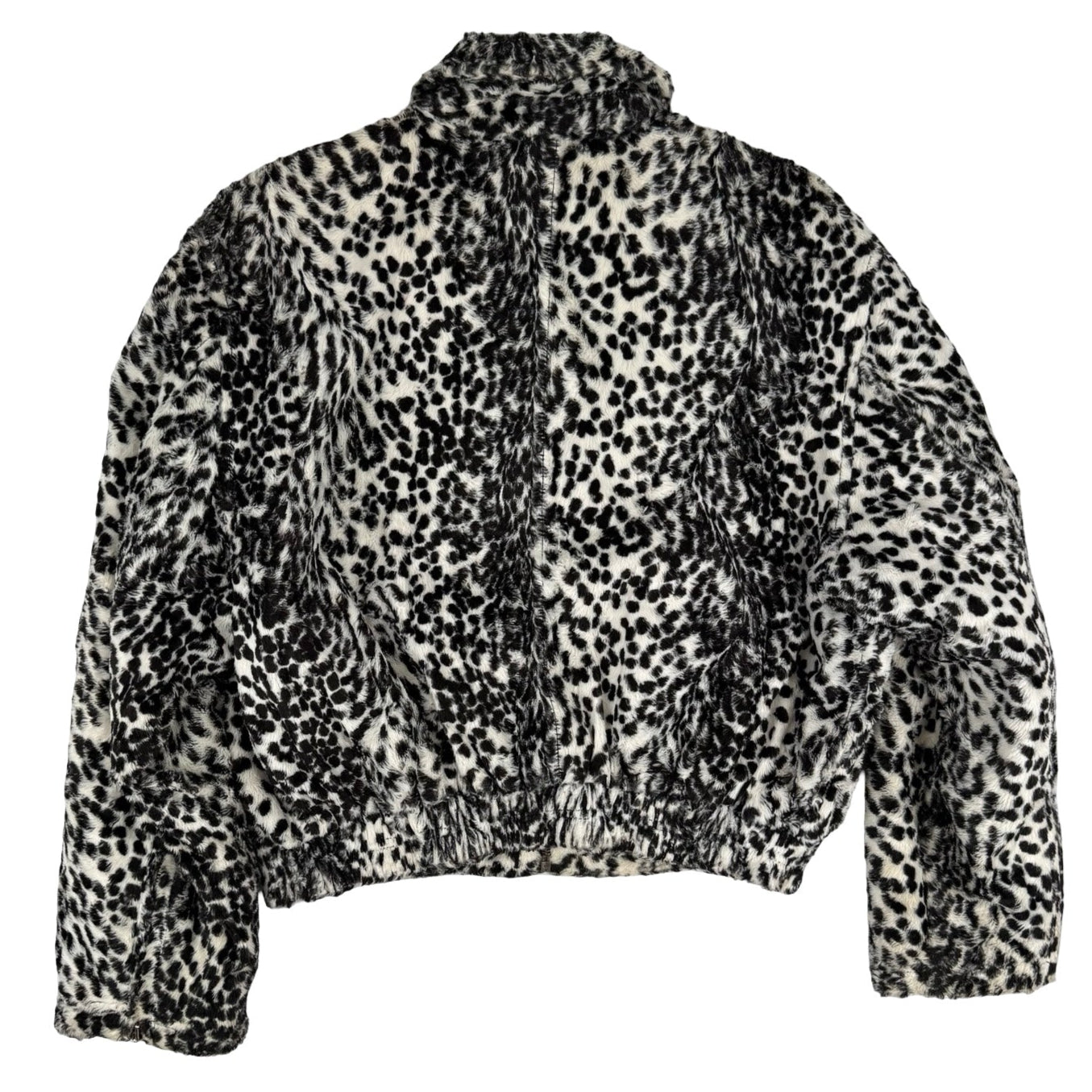 Versace animal print faux fur jacket