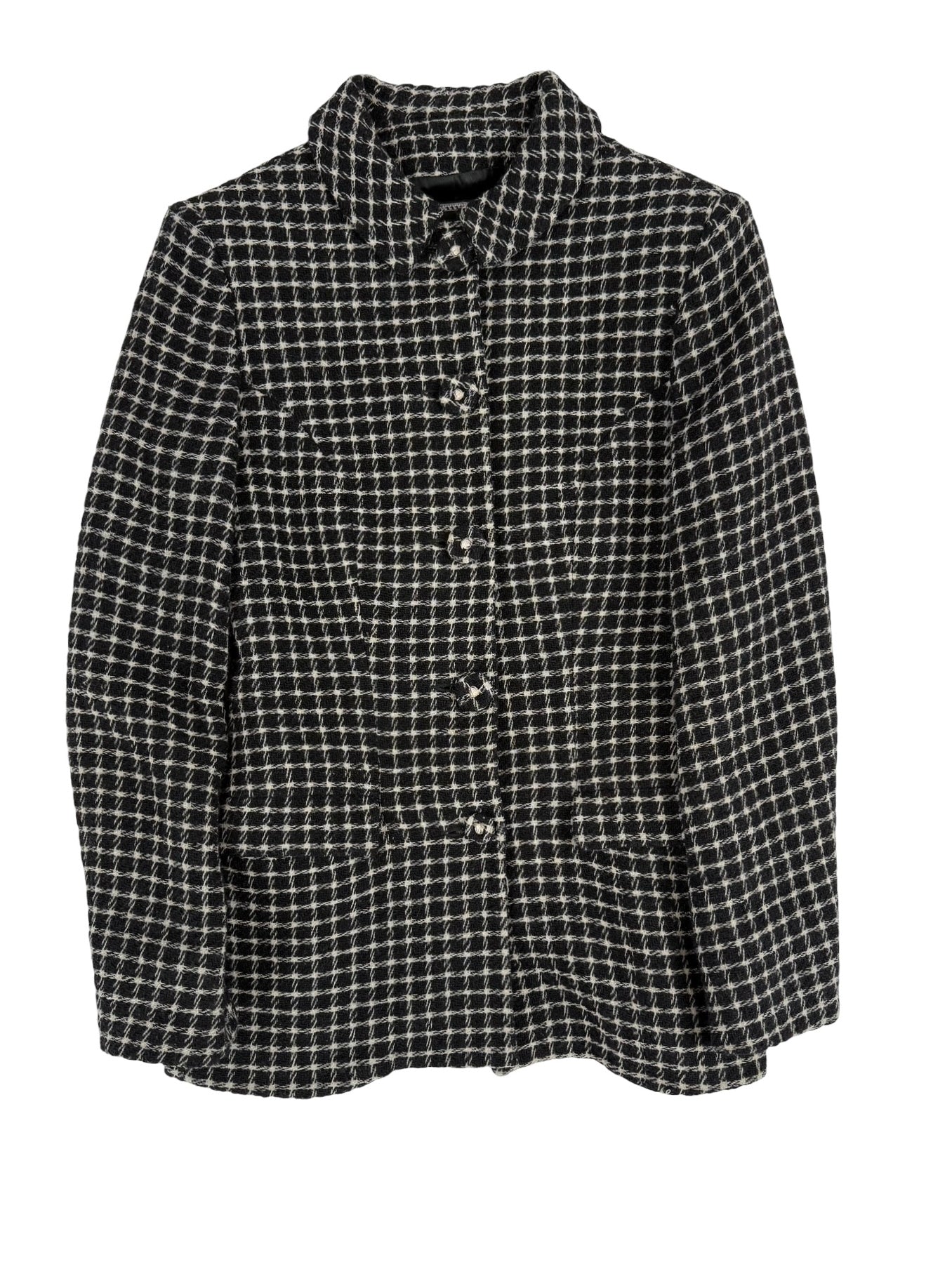 Black & white checked gianni versace vintage blazer