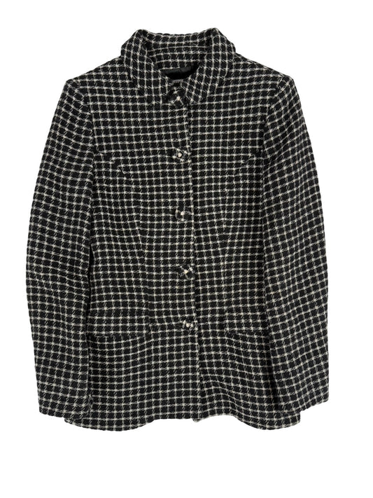 Black & white checked gianni versace vintage blazer
