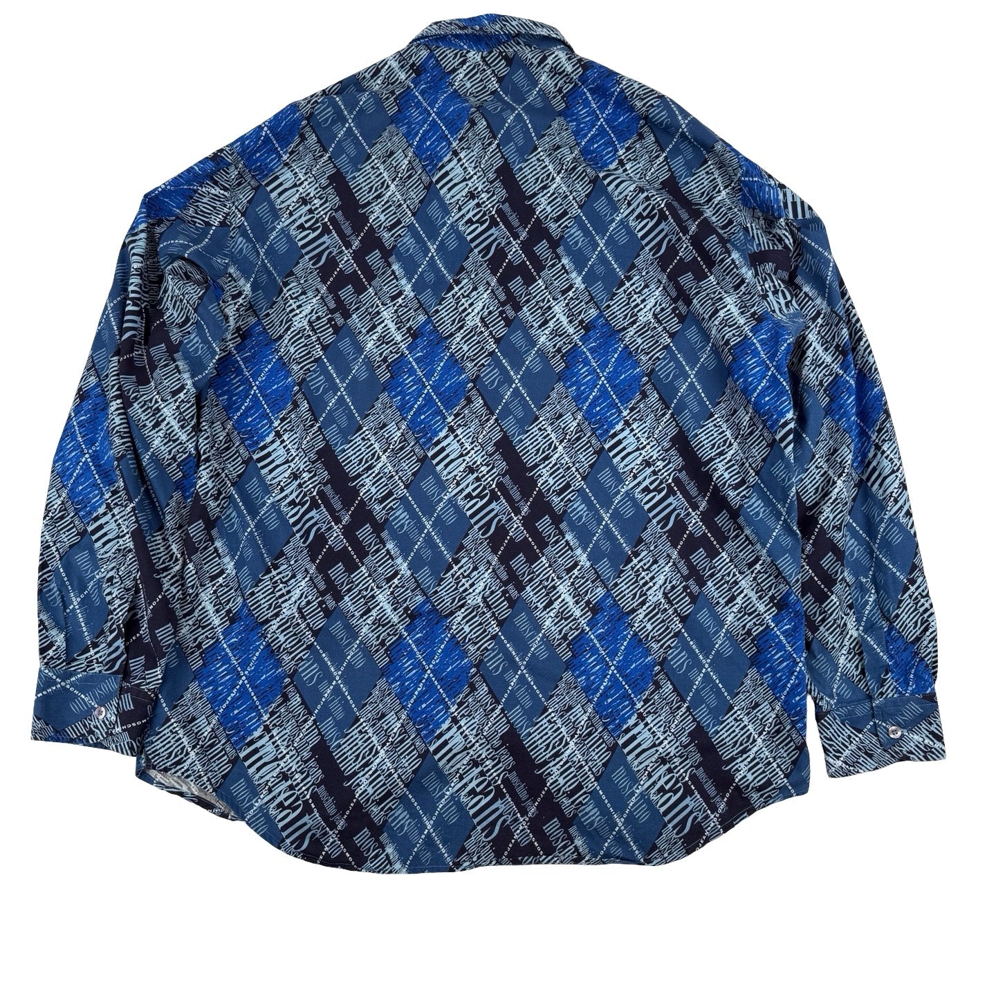 Moschino Checked blue shirt