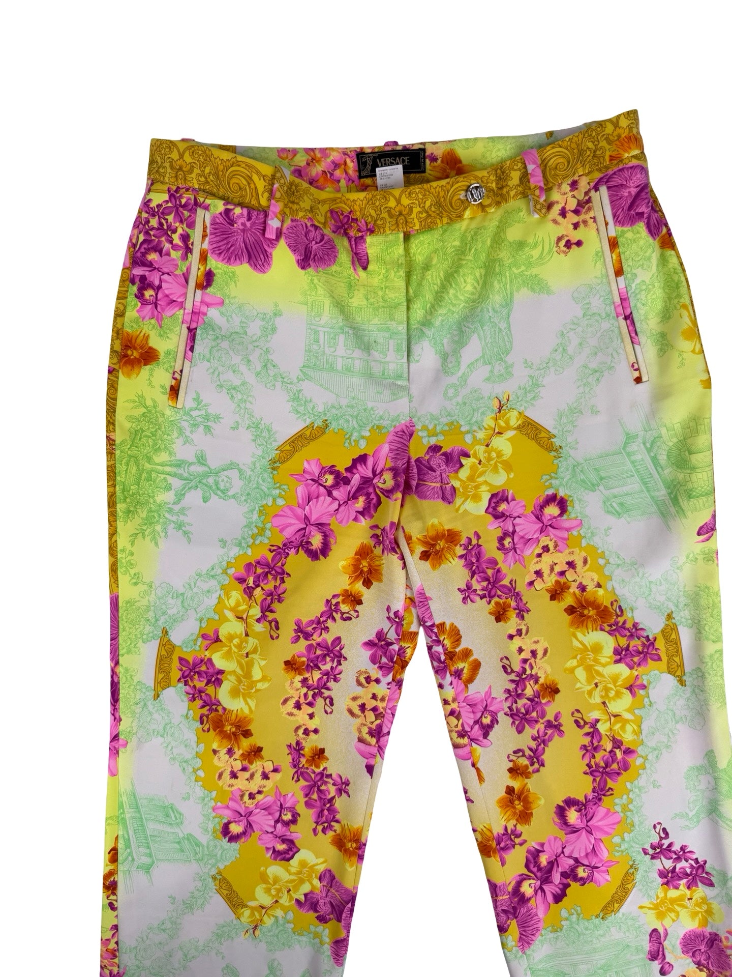 Versace SS 2003 silk trousers