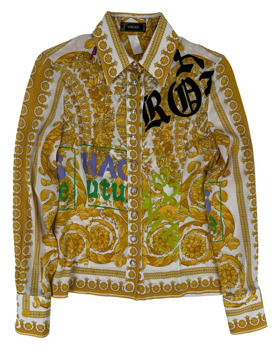 Versace chain print shirt
