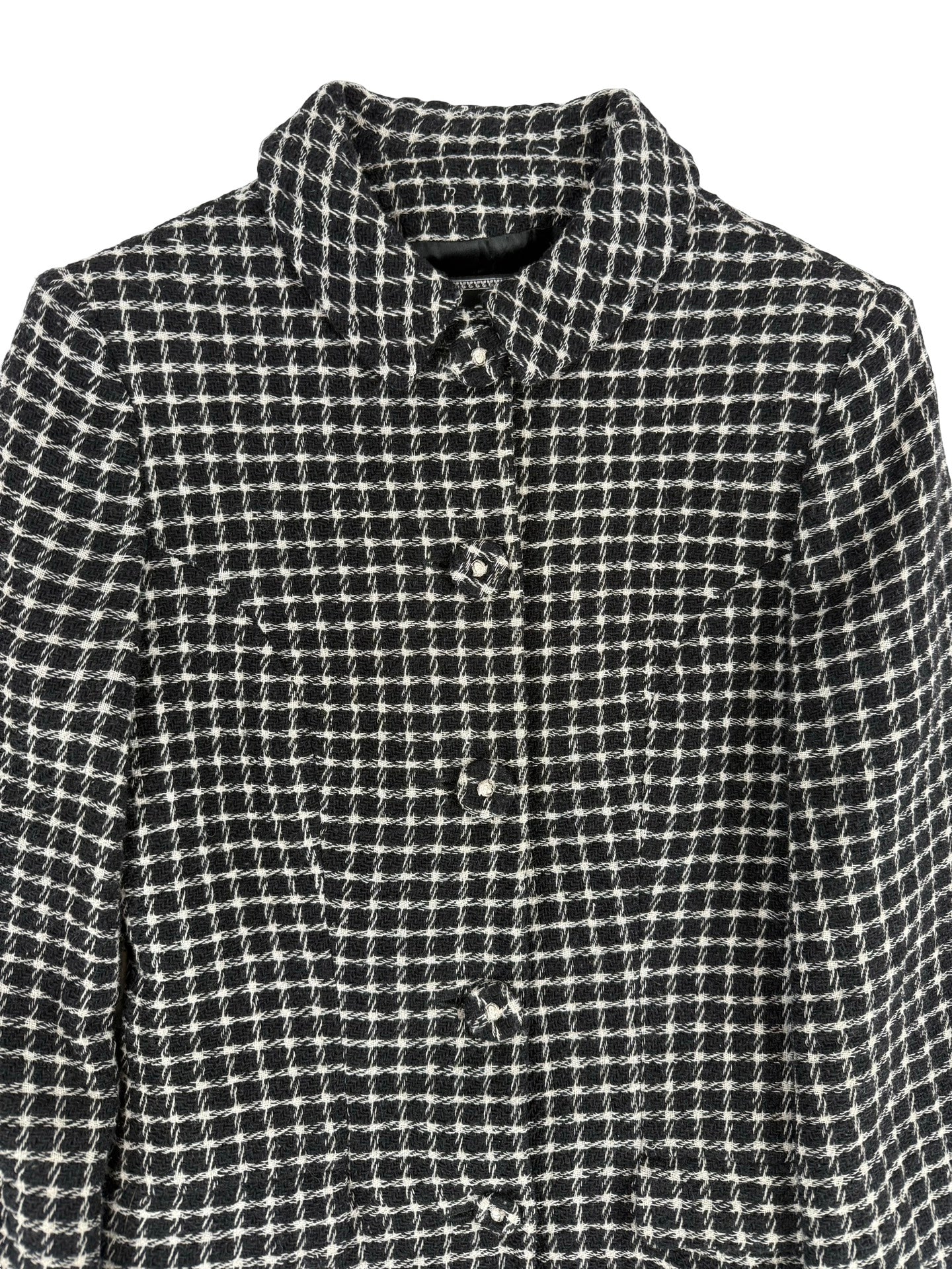 Black & white checked gianni versace vintage blazer