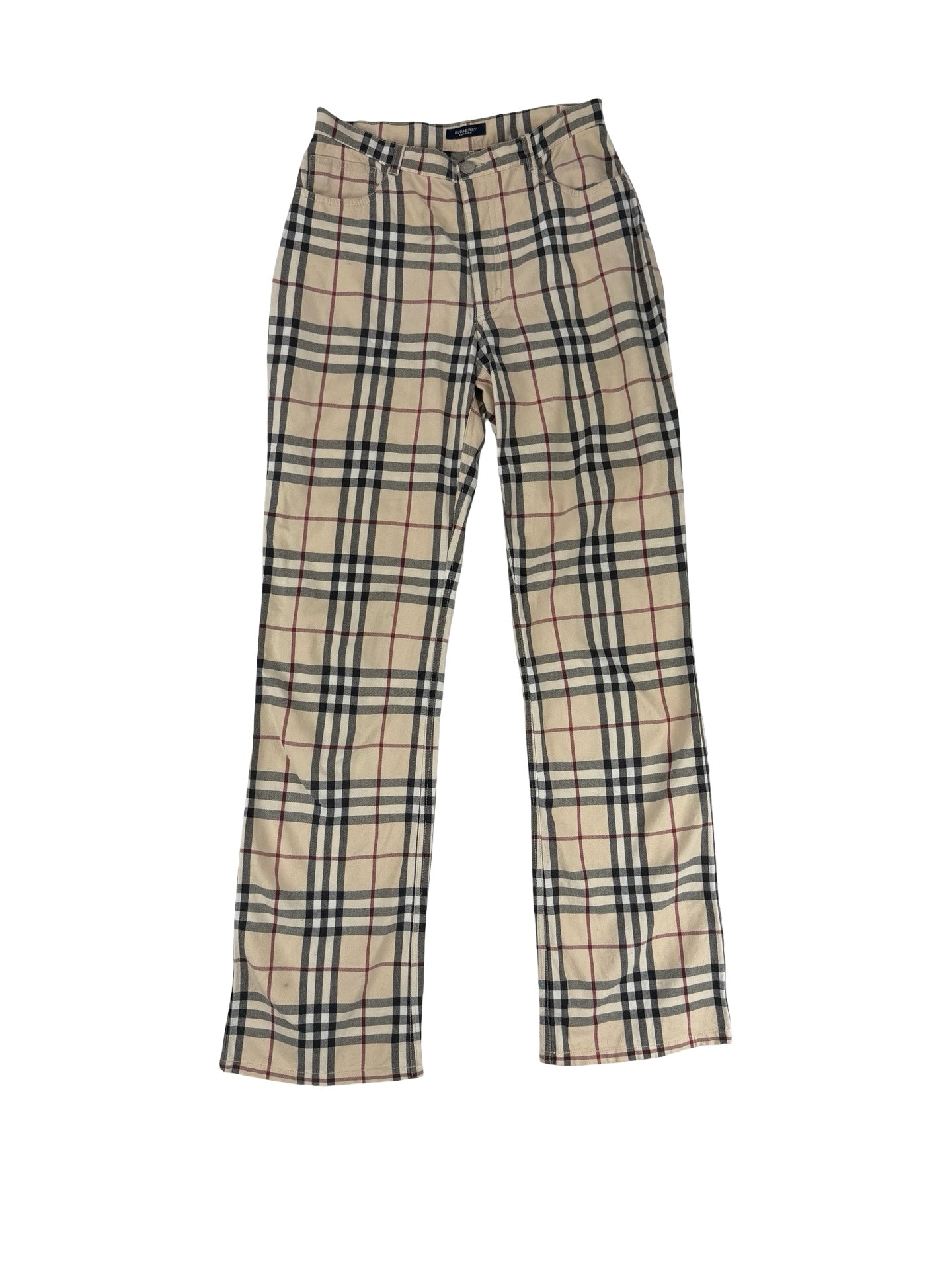 Vintage Burberry vintage plaid nova check trousers plaid. UK 6-8