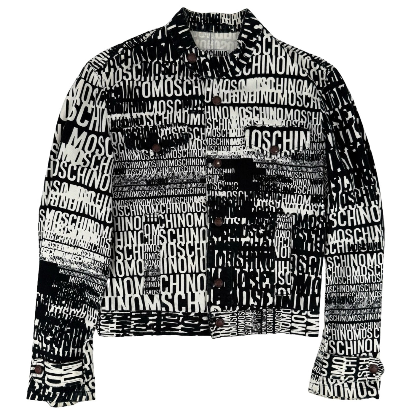 Moschino spell out monochrome jacket