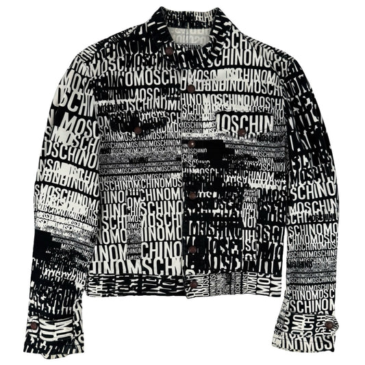 Moschino spell out monochrome jacket