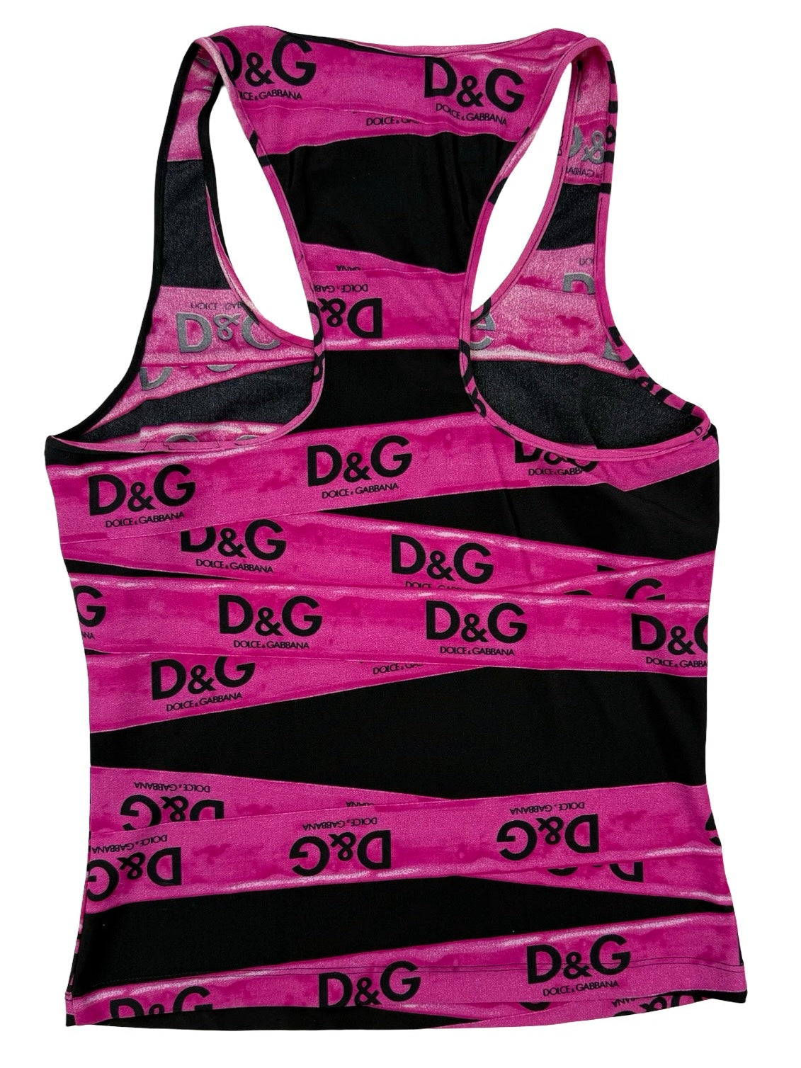 D&G by Dolce & Gabbana  F/W 2003 "Tape Effect" vest Top