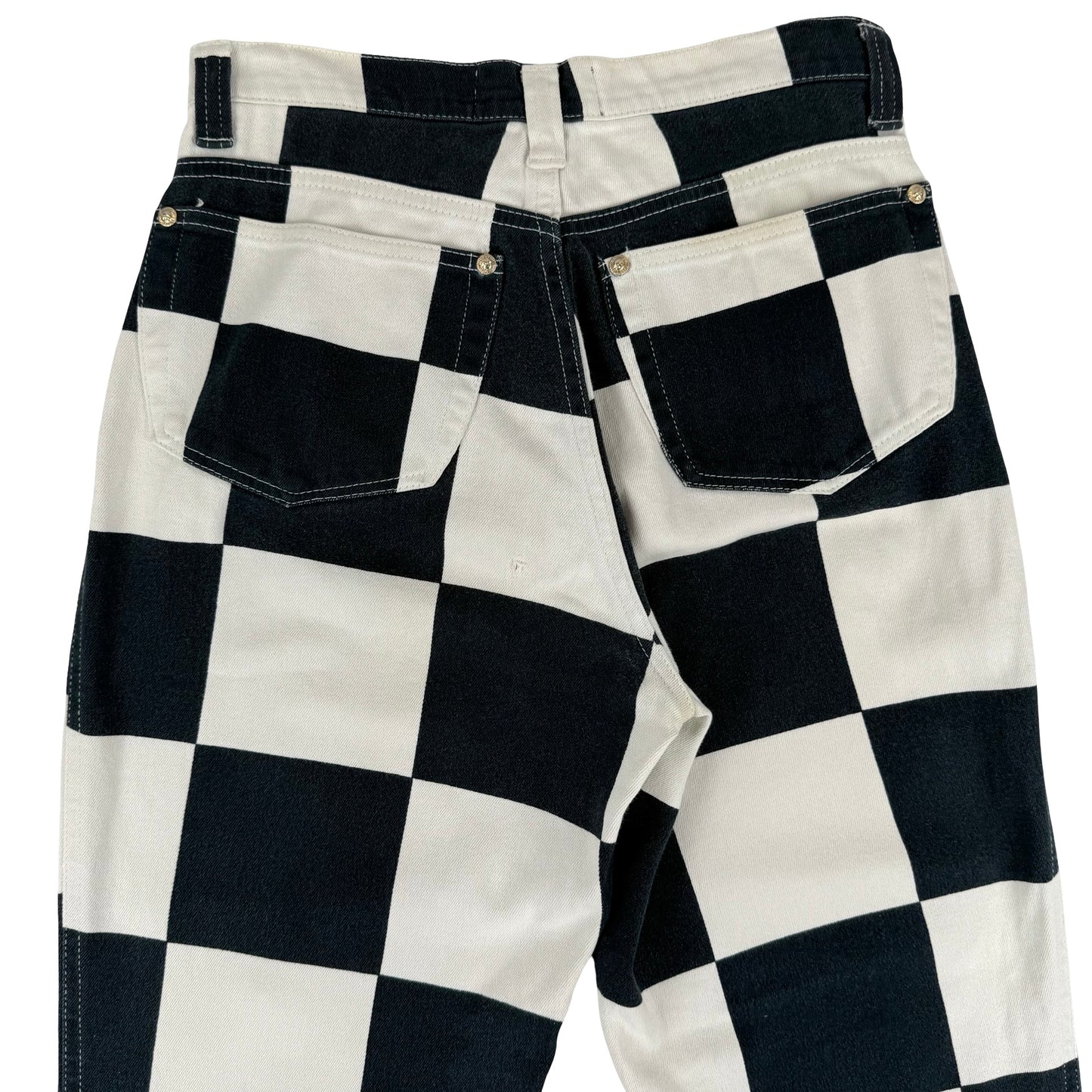 Versace Checked Palm trousers
