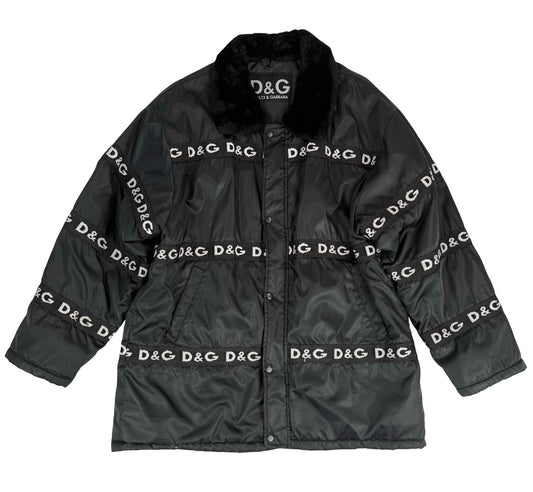 Dolce & Gabbana fur trim coat