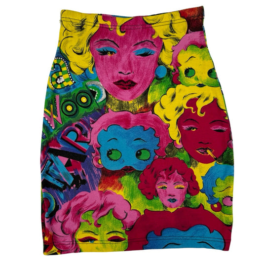 Versace icon Marylin betty Boop skirt