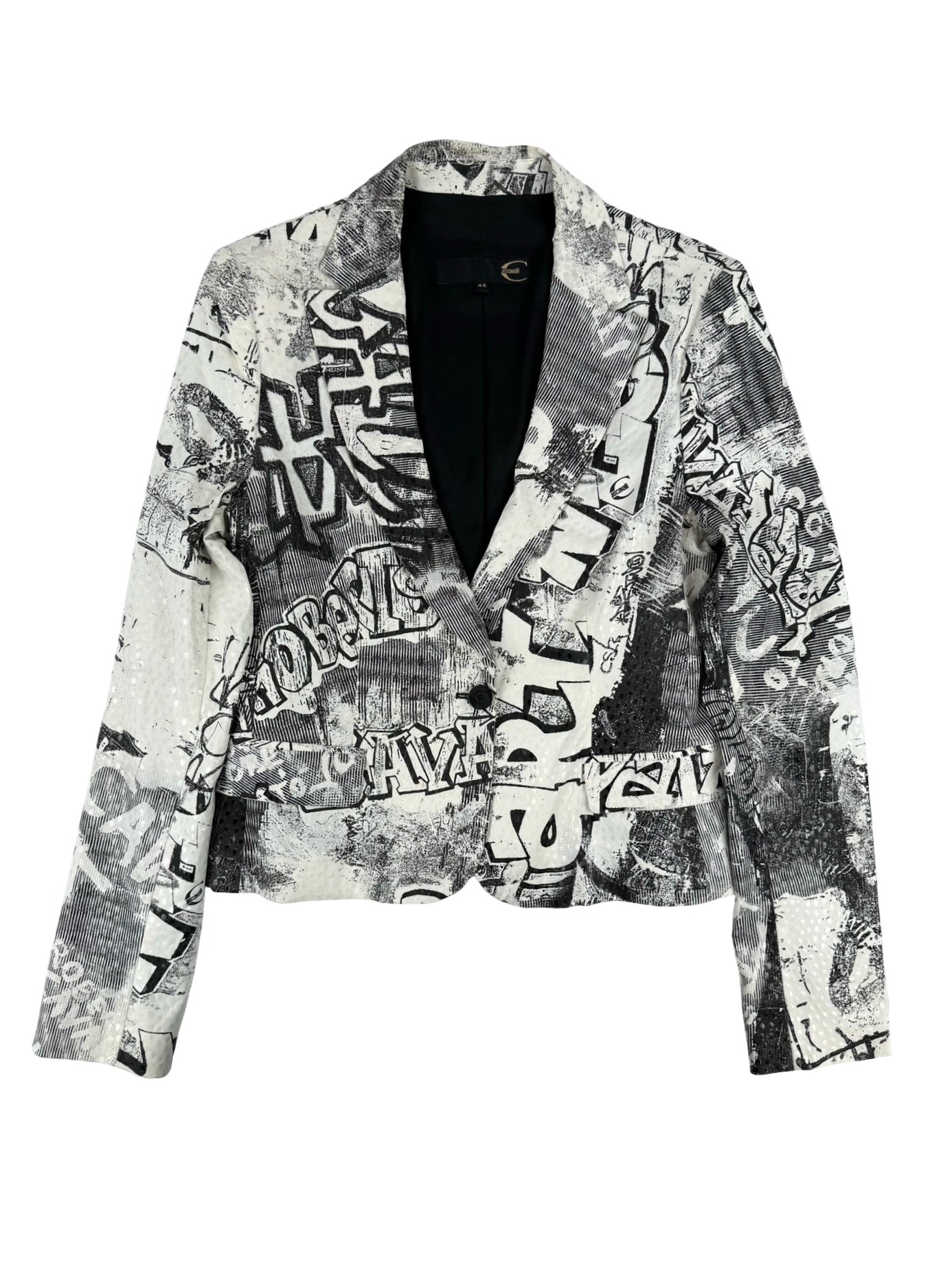 Roberto cavalli graffiti blazer jacket