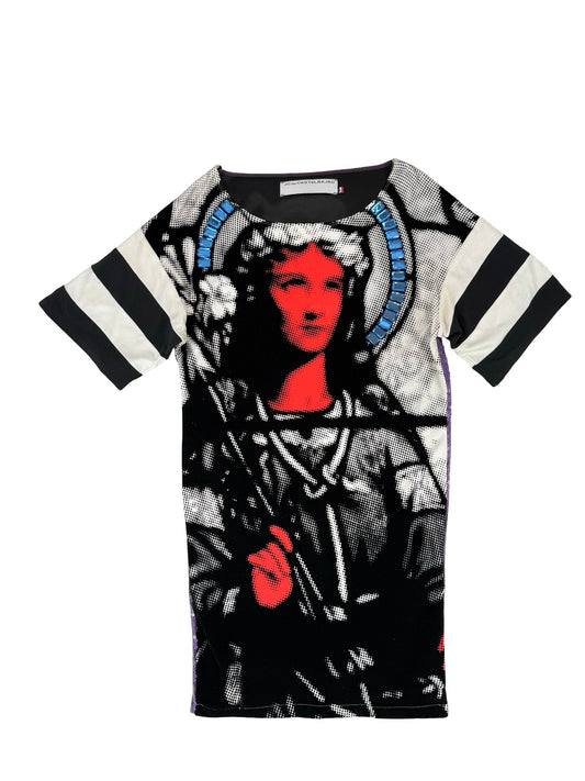 Jean charles de castelbajac religious medieval sequin dress