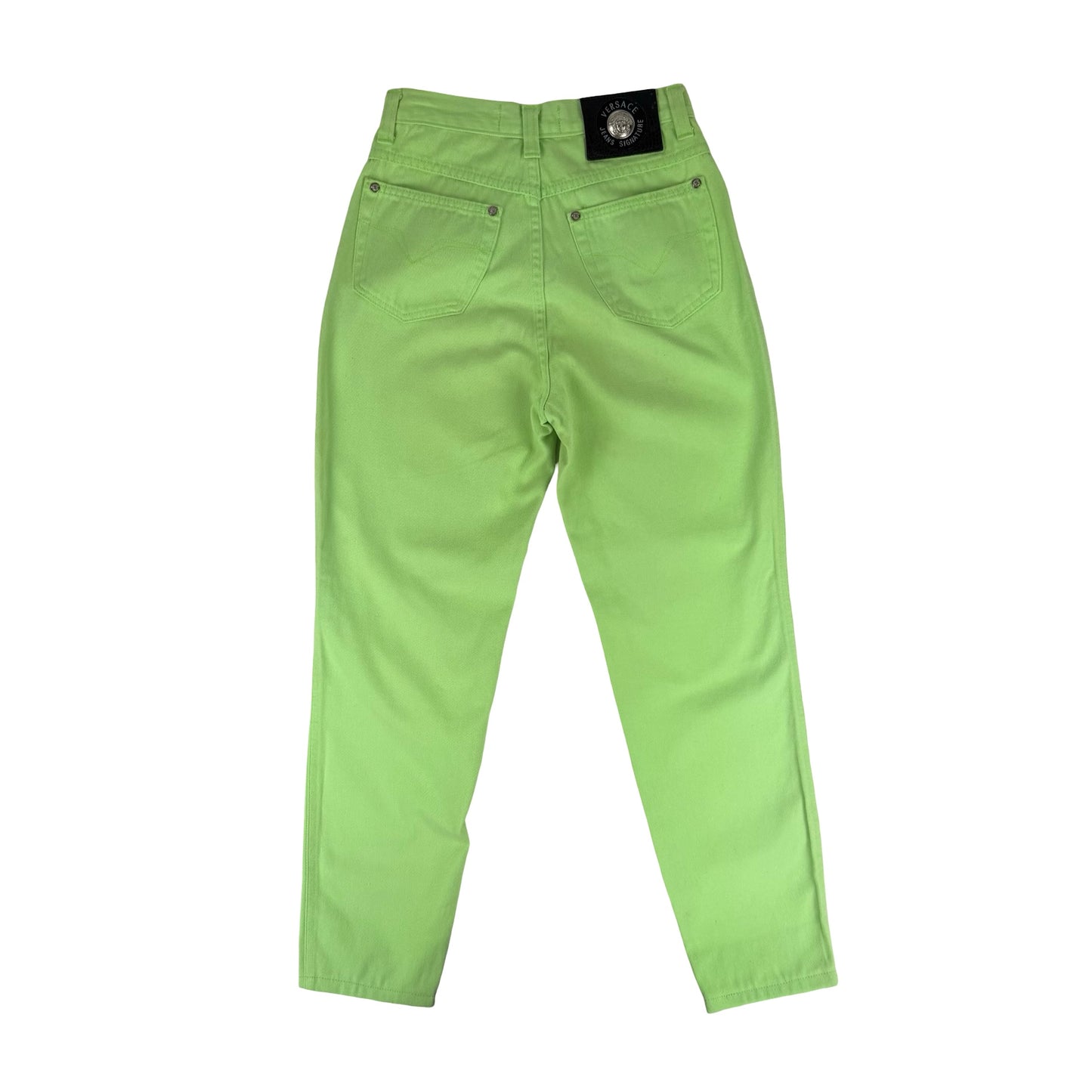 Versace green mom jeans